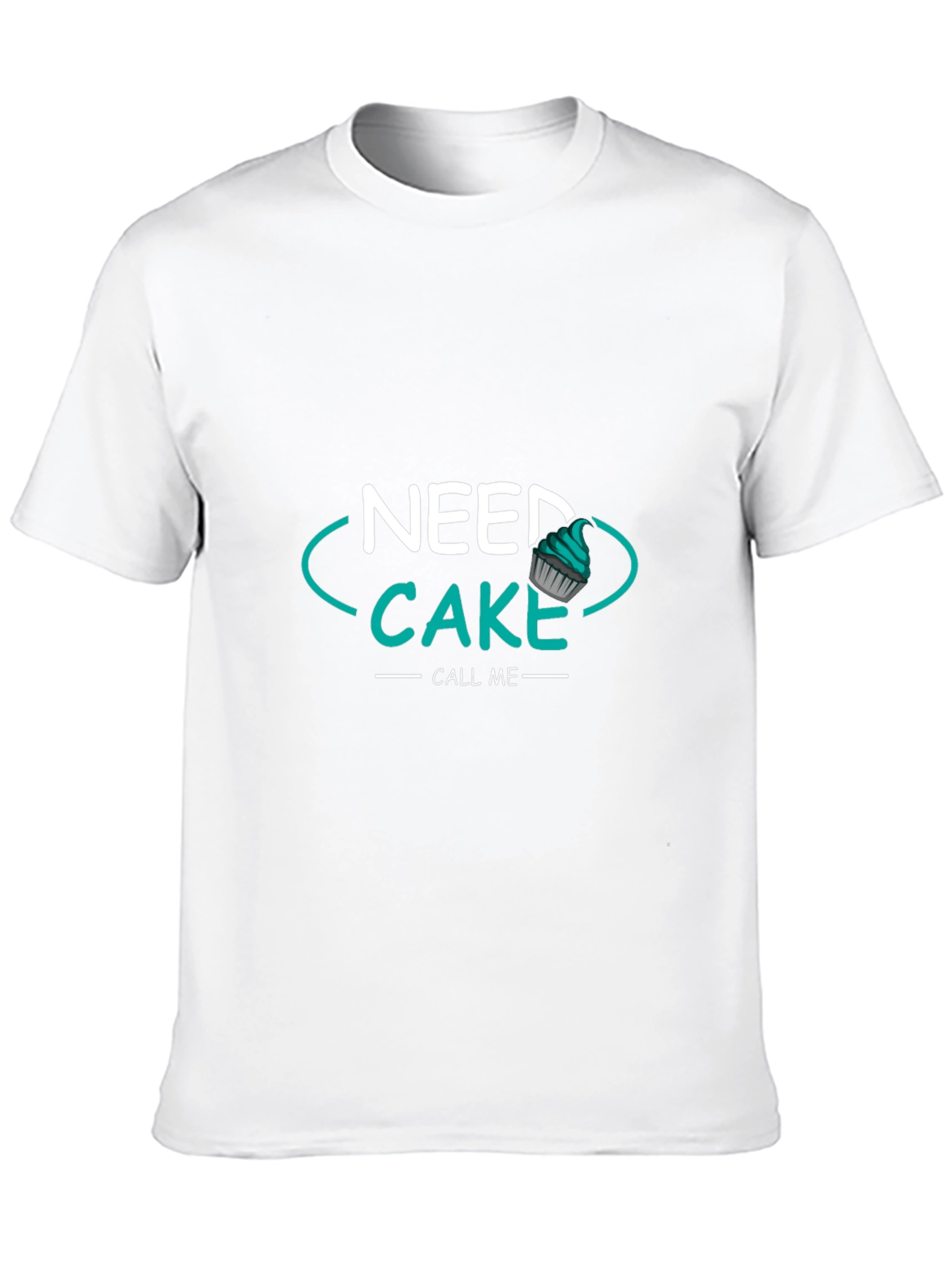 Black Need Cake Call Me T-Shirt - Funny Dessert Lover Tee view 10