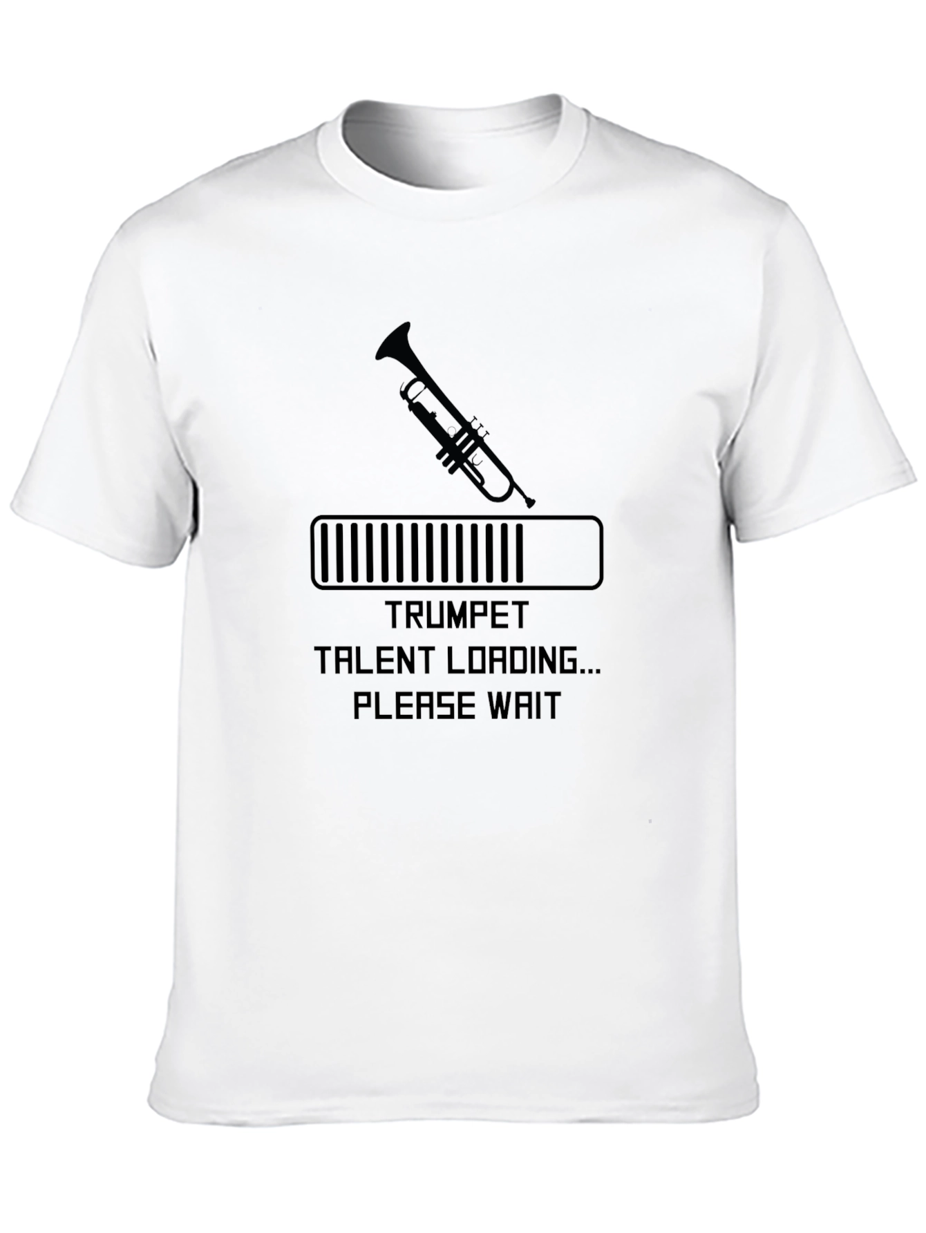 Black Trumpet Talent Loading Funny Musician T-Shirt view 10