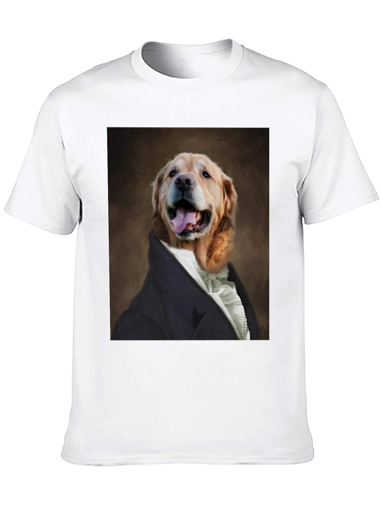 Black Dog Portrait T-Shirt - Canine Royalty Black Tee view 10