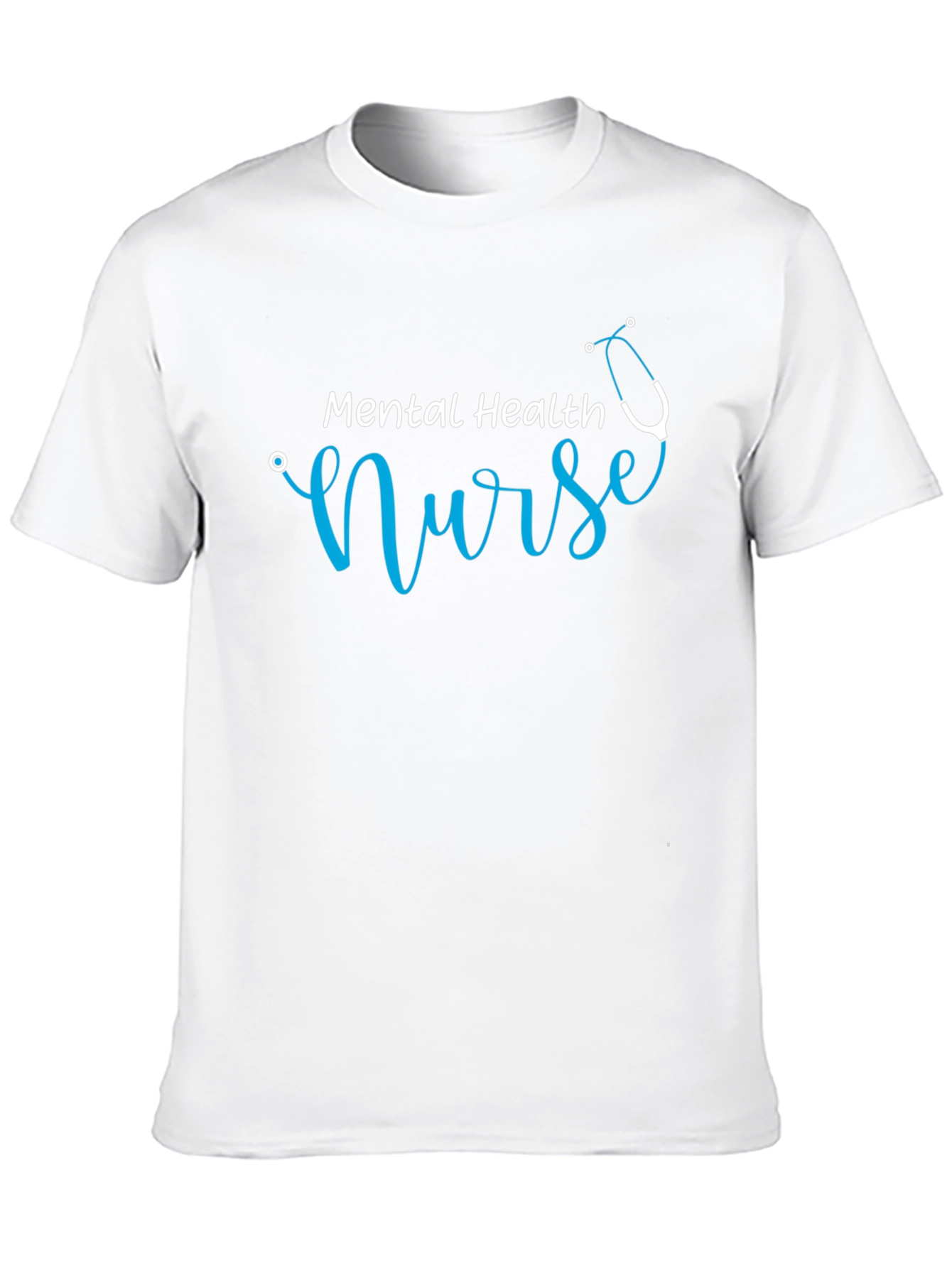 Black Mental Health Nurse Graphic Tee - Unisex Black T-Shirt view 10
