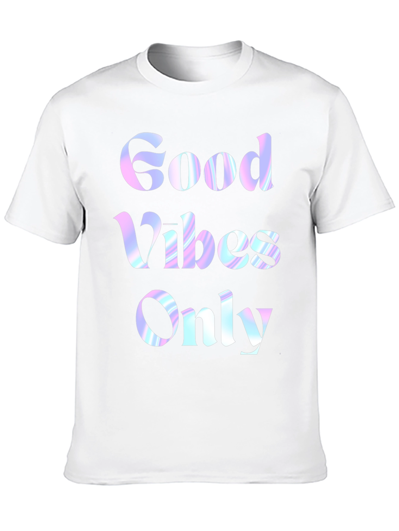Black Good Vibes Only Graphic Tee - Black Cotton T-Shirt view 10