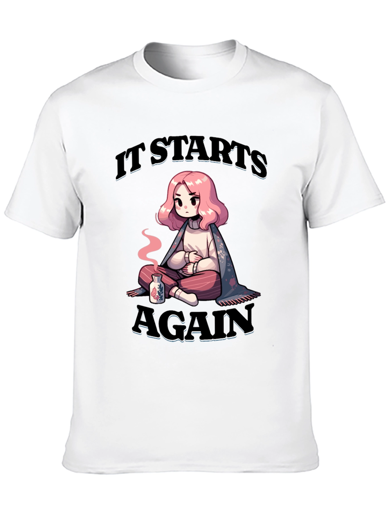 Black It Starts Again Graphic T-Shirt view 10