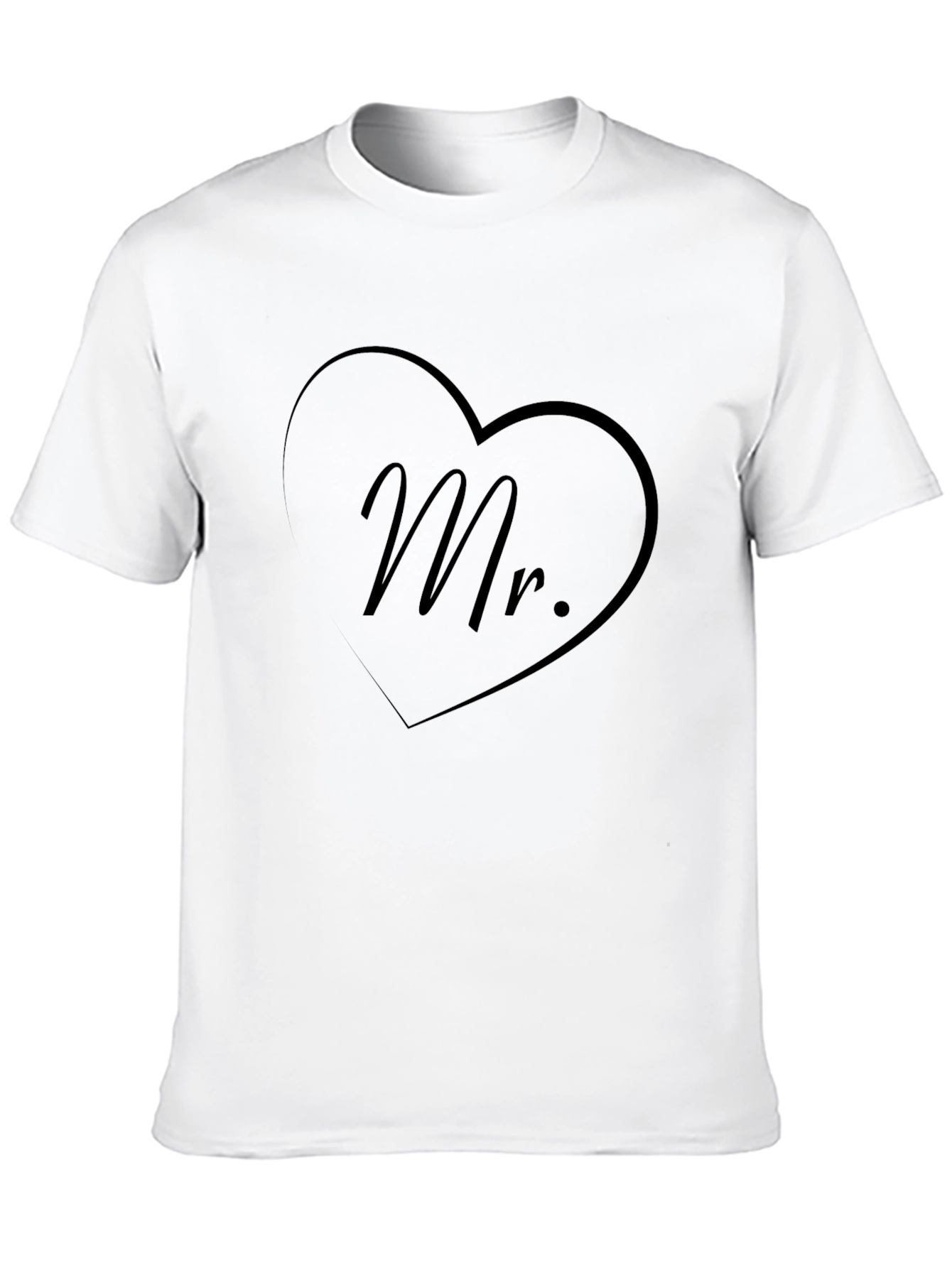 Black Mr. Heart Graphic Black T-Shirt view 10