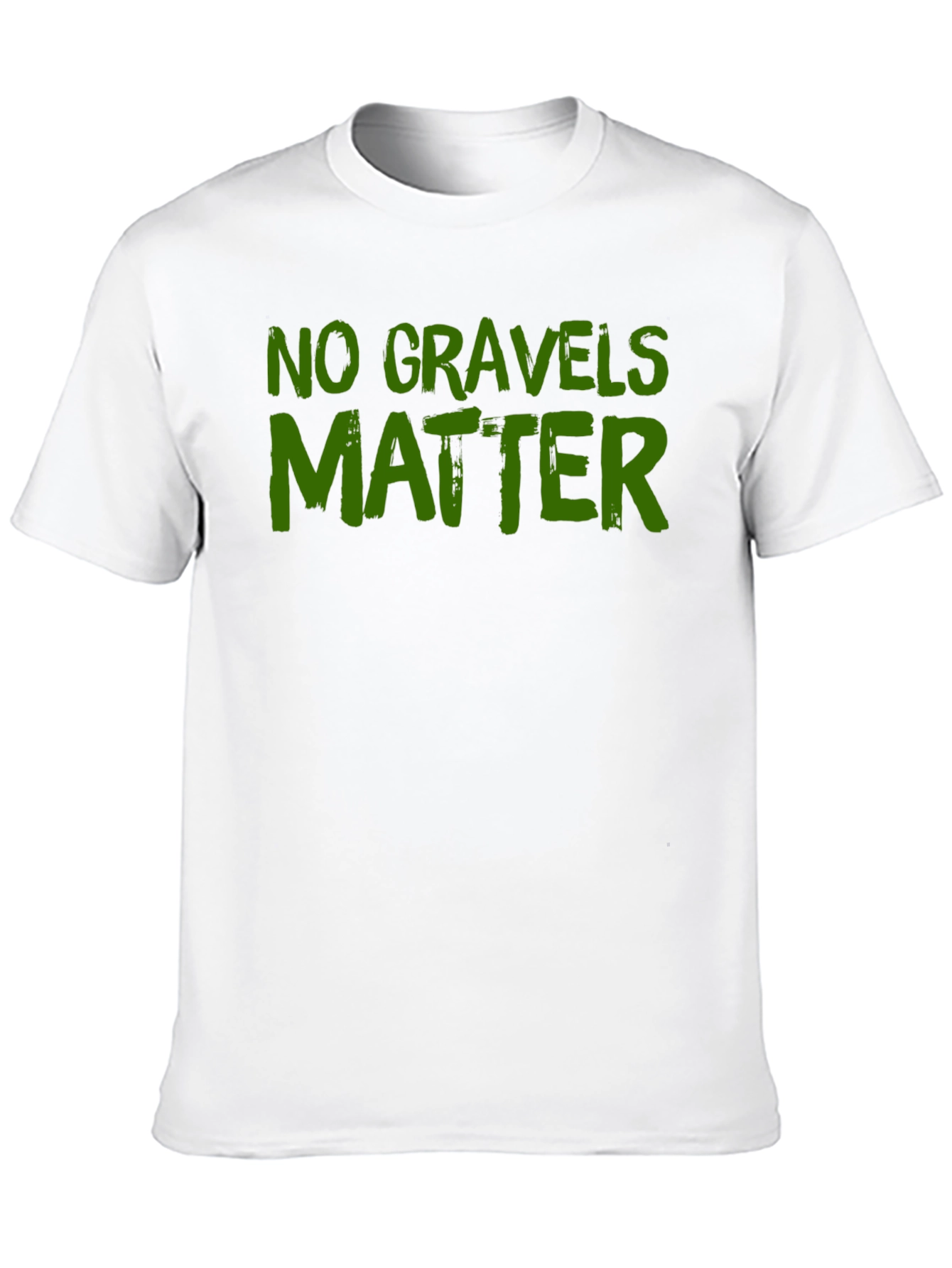 Black No Gravels Matter Funny Graphic T-Shirt view 10