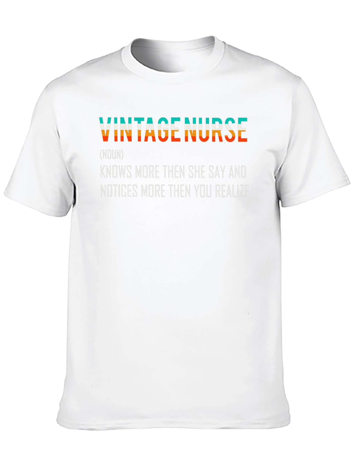 Black Vintage Nurse T-Shirt - Knows More Funny Gift view 10