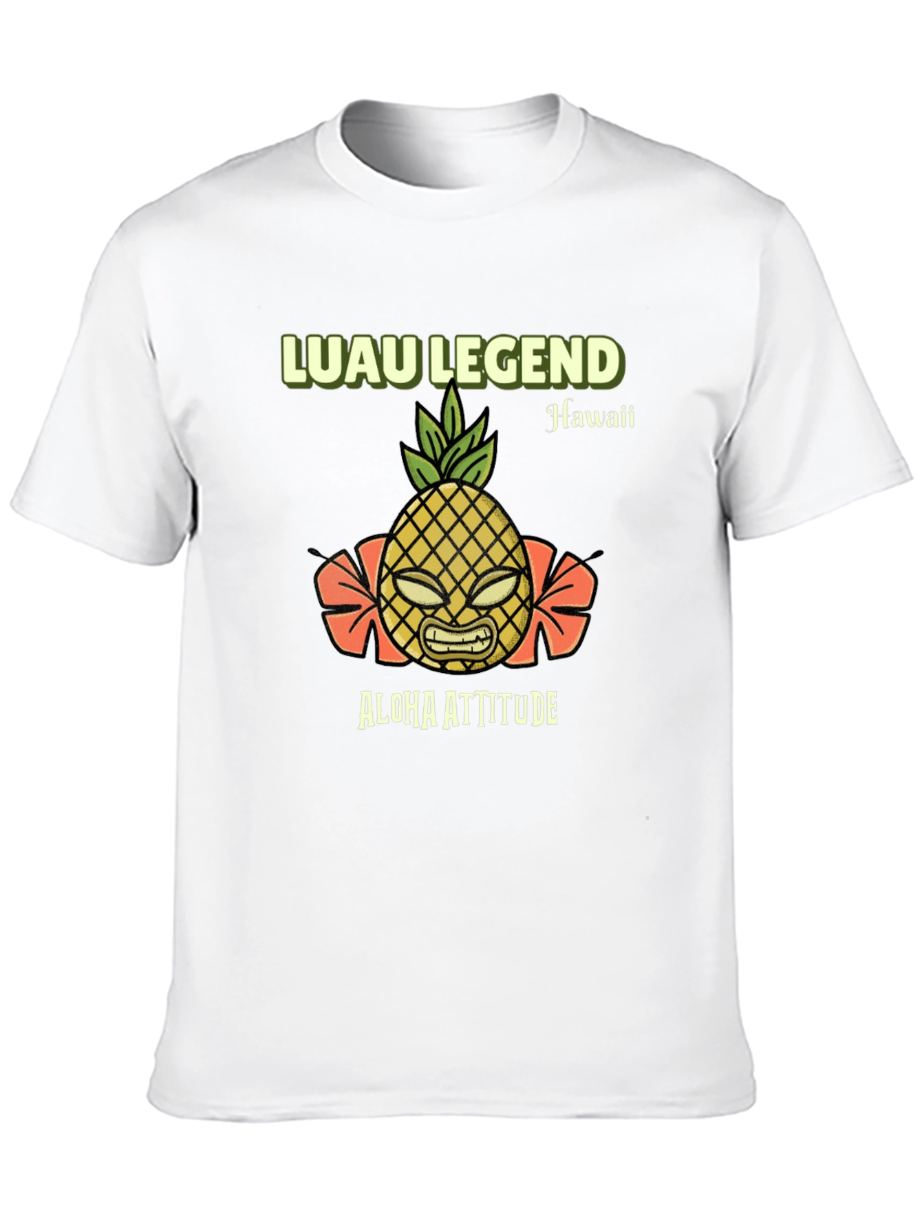 Black Luau Legend Aloha Attitude Graphic T-Shirt view 10