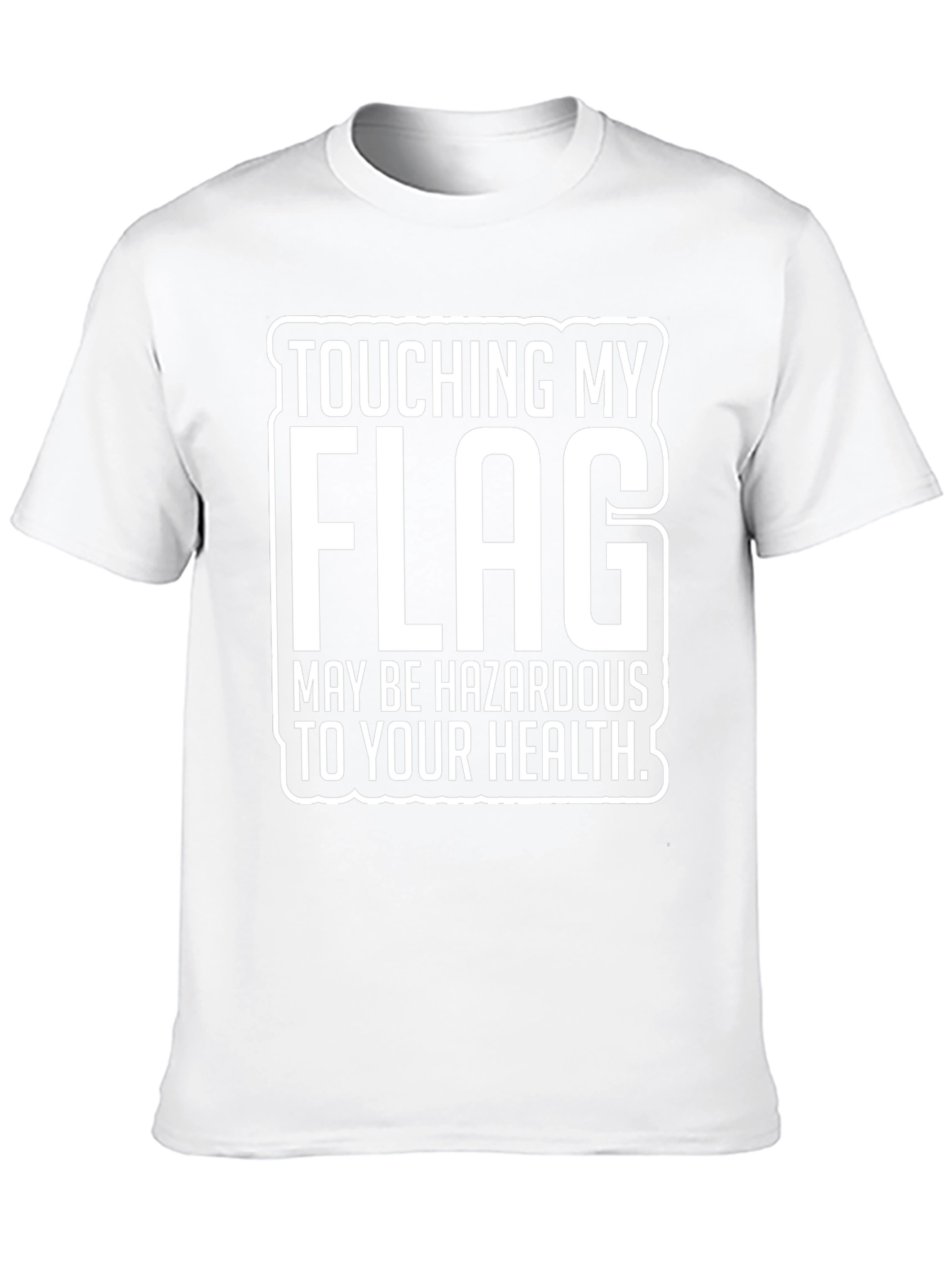 Black Touching My Flag Hazardous T-Shirt view 10