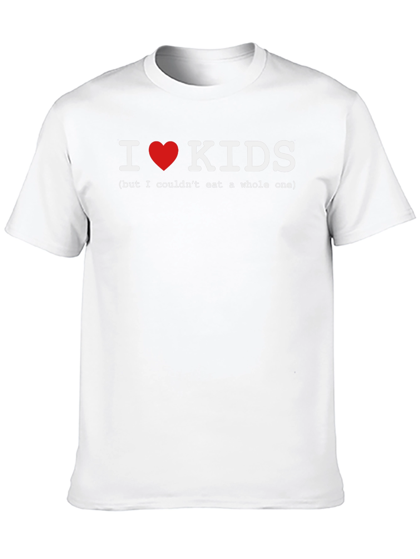 Black I Heart Kids T-Shirt - Funny Graphic Tee view 10