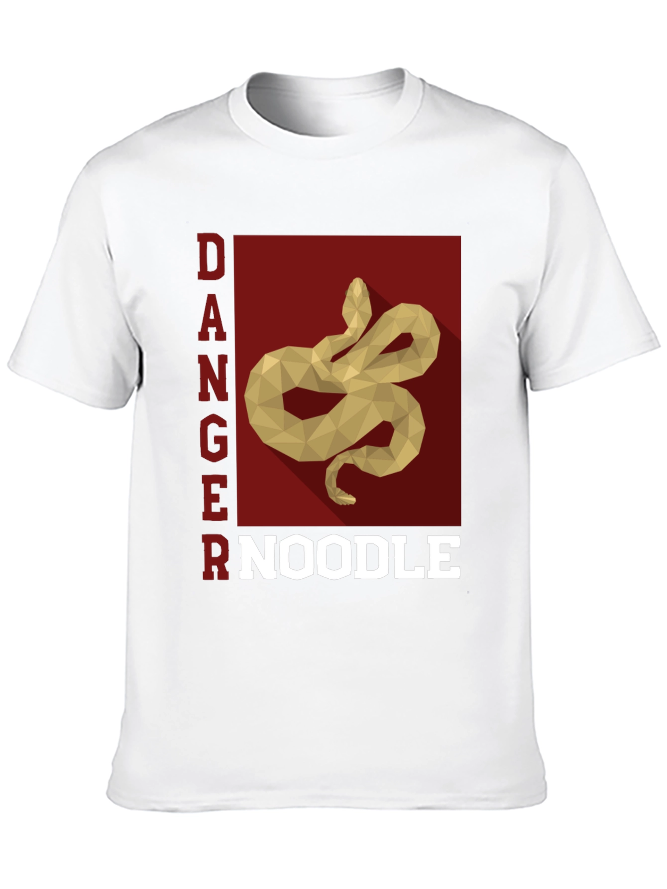 Black Danger Noodle Snake Graphic T-Shirt view 10