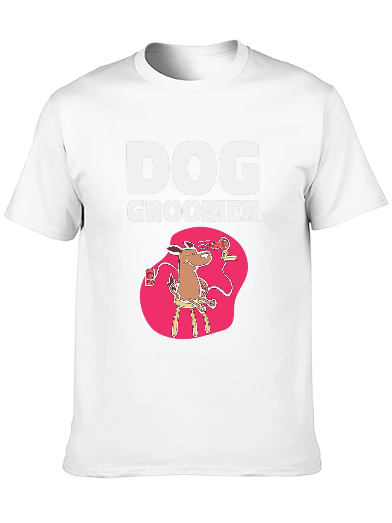 Black Dog Groomer T-Shirt - Funny Pet Stylist Tee view 10