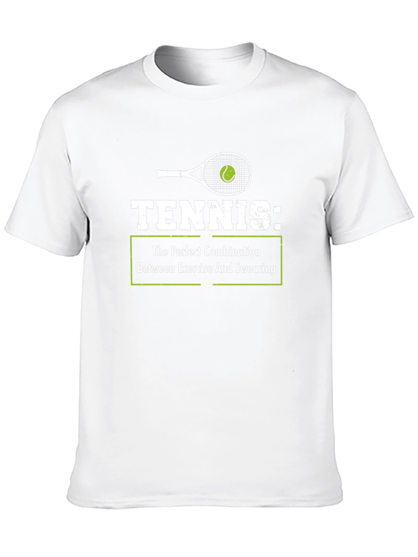 Black Tennis Exercise Swearing Graphic Tee view 10