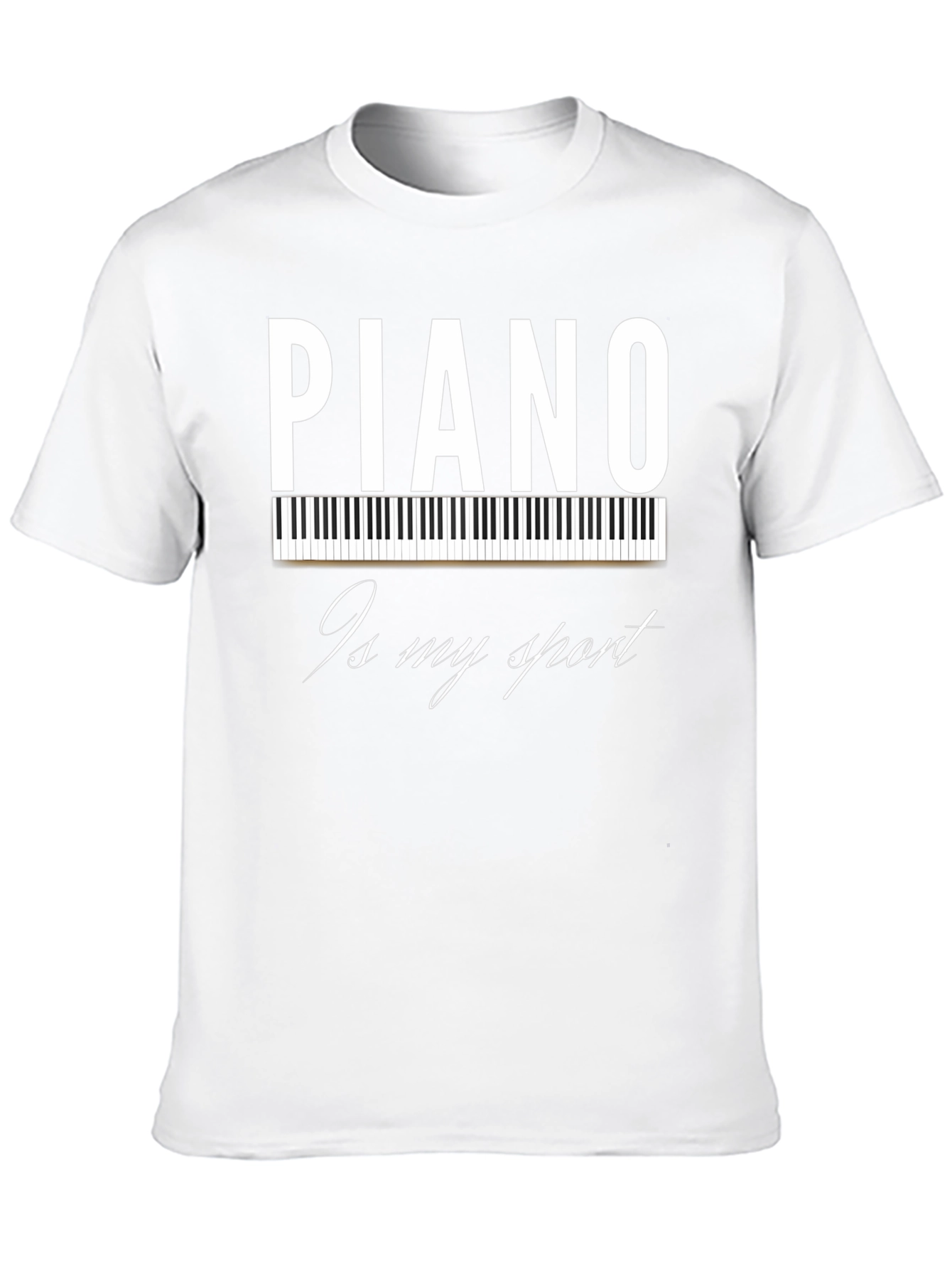 Black Piano Is My Sport T-Shirt - Musician Tee view 10