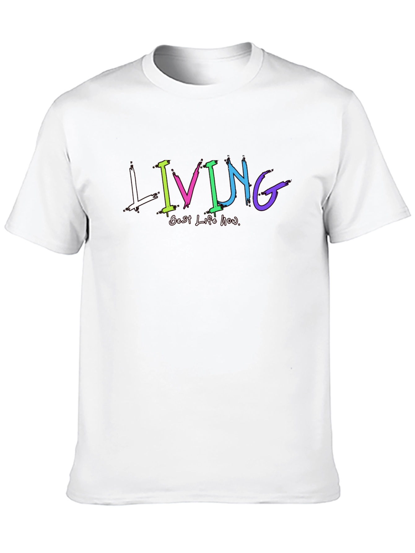 Black Living Best Life Now Graphic T-Shirt view 10