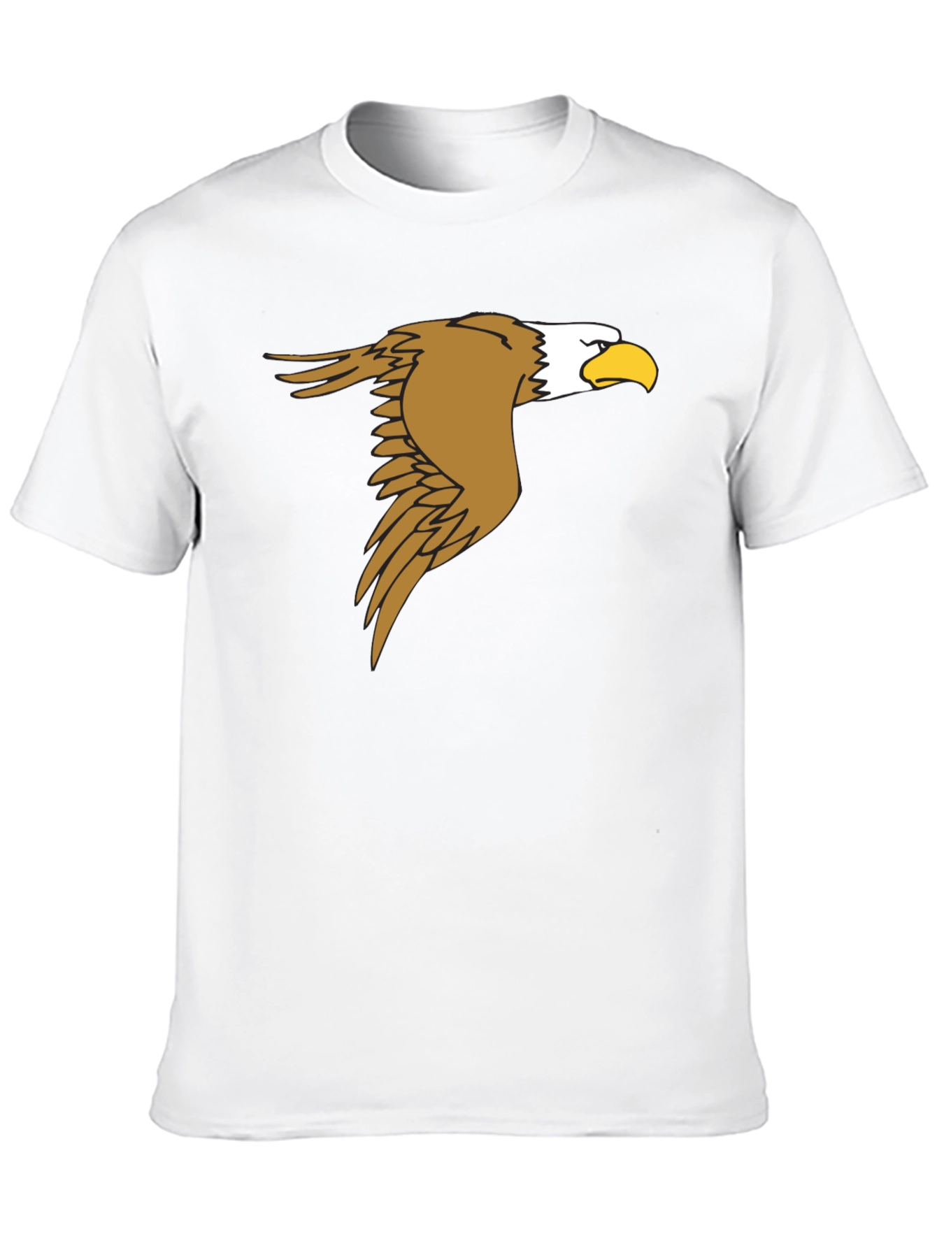 Black Eagle Graphic Black T-Shirt - Men's Fashion Tee view 10