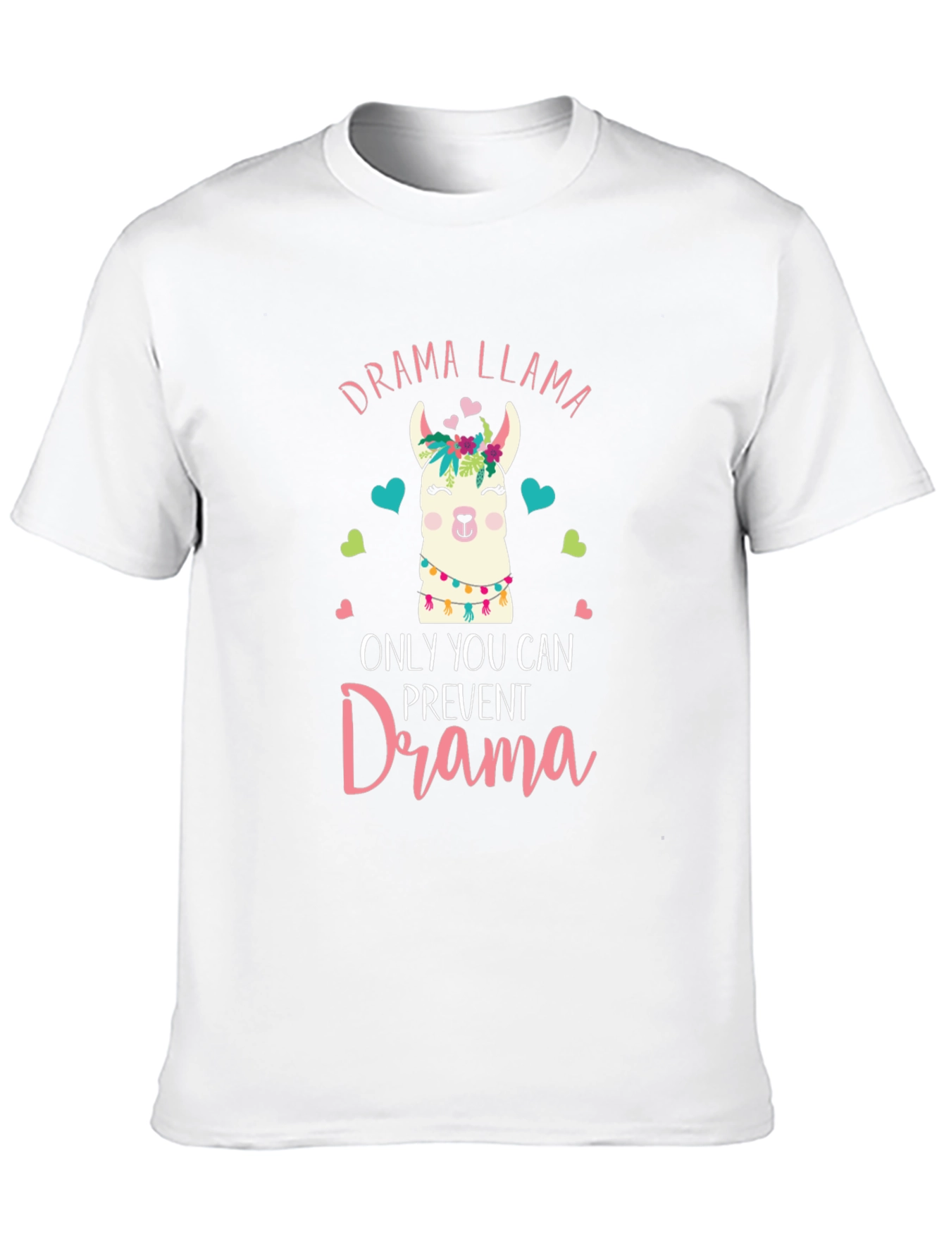 Black Drama Llama T-Shirt - Funny Animal Graphic Tee view 10