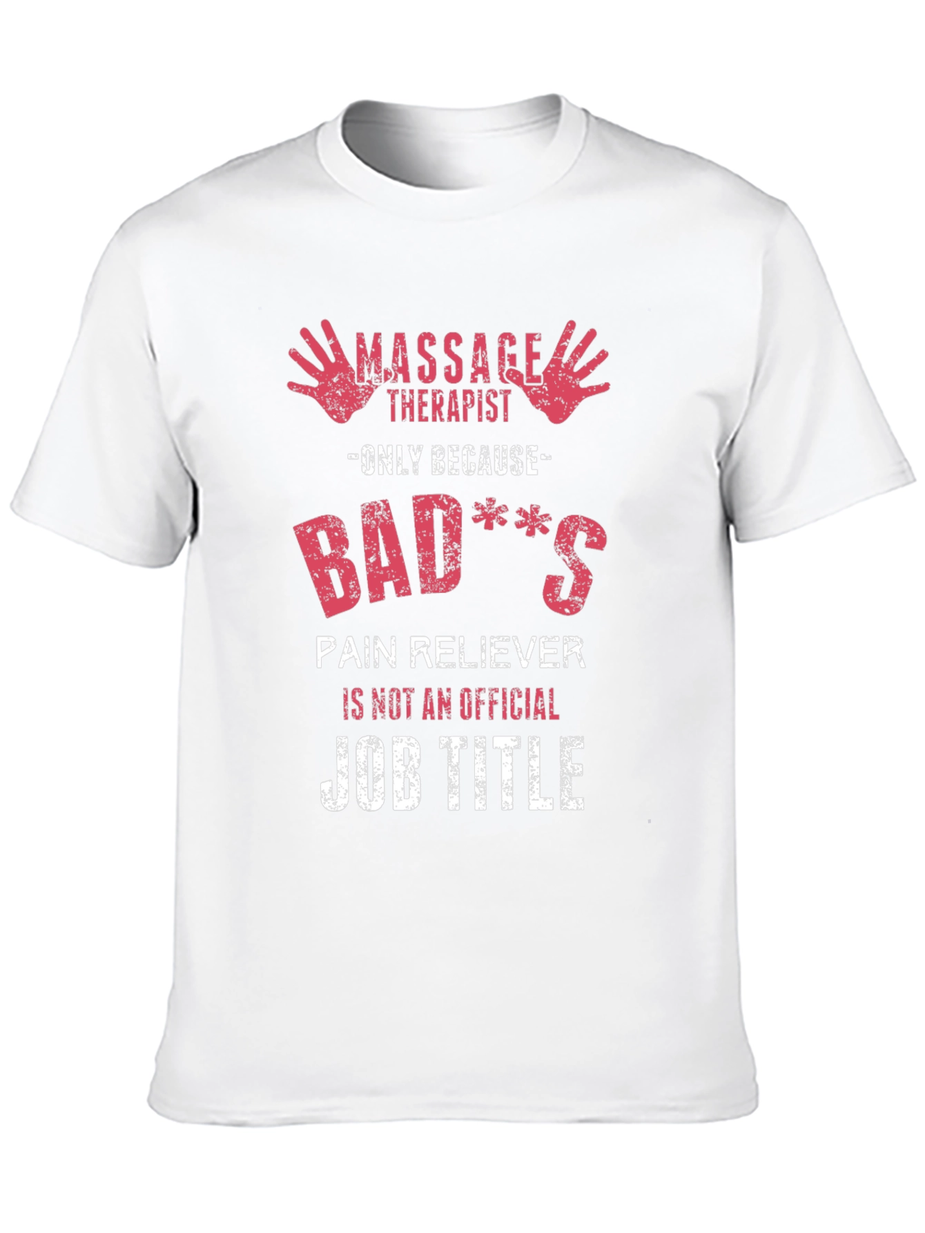 Black Massage Therapist Novelty T-Shirt - Badass Pain Reliever view 10