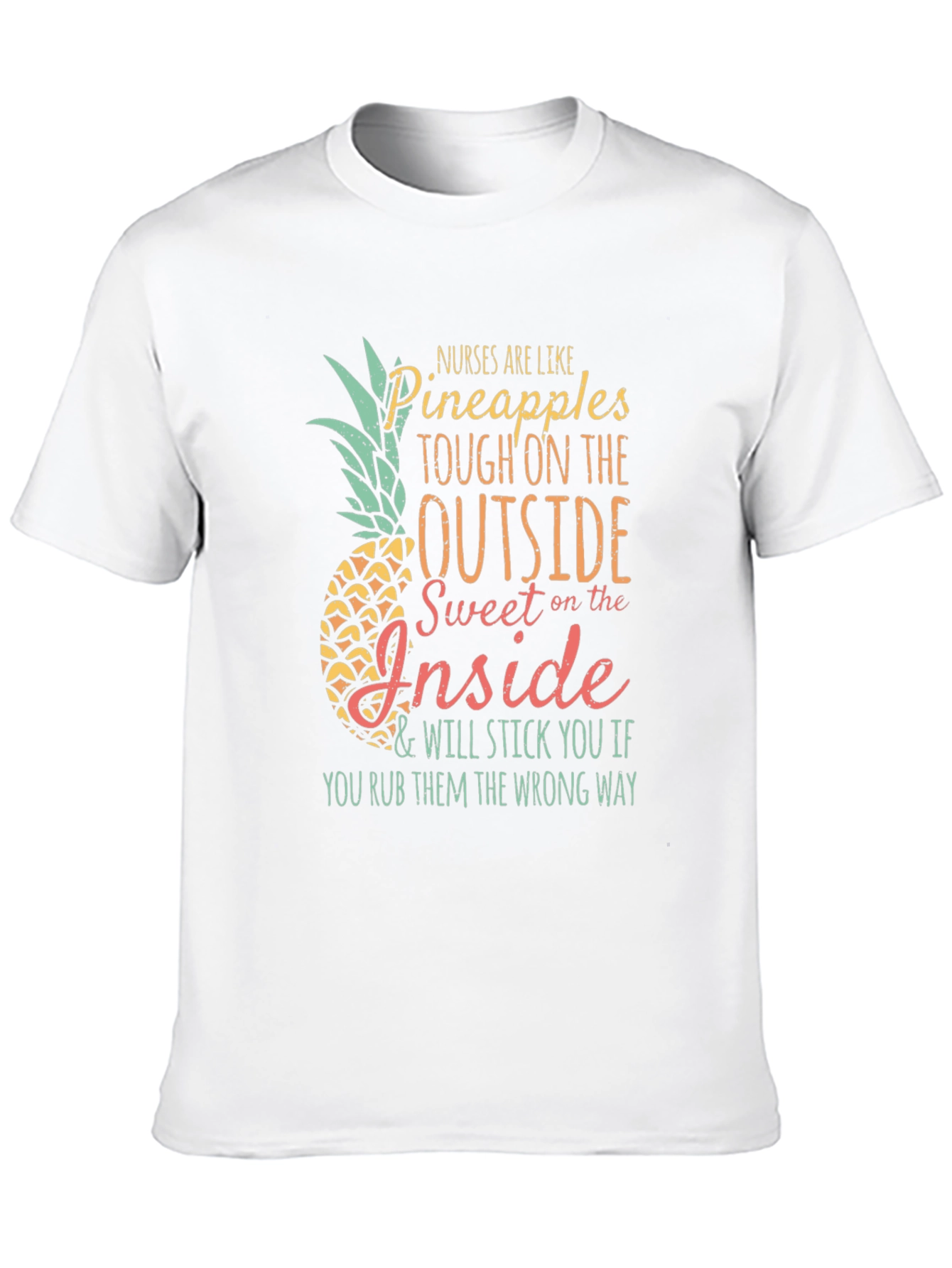 Black Nurses Are Like Pineapples Graphic T-Shirt view 10