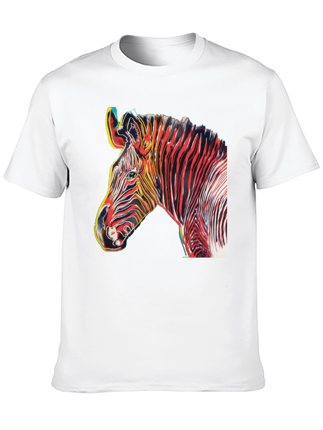 Black Zebra Art Graphic T-Shirt view 10