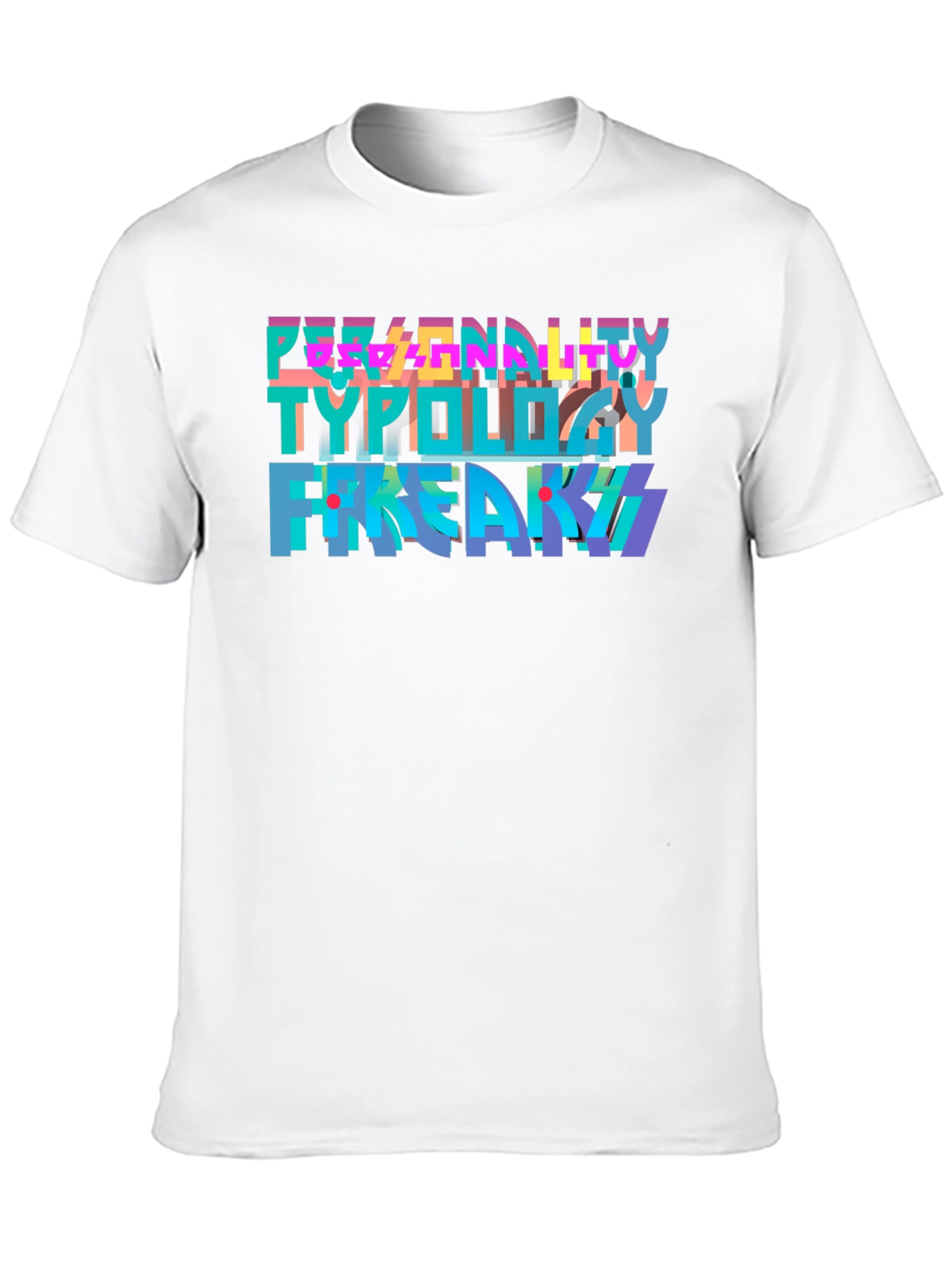 Black Personality Typology T-Shirt - Freaky Tee view 10