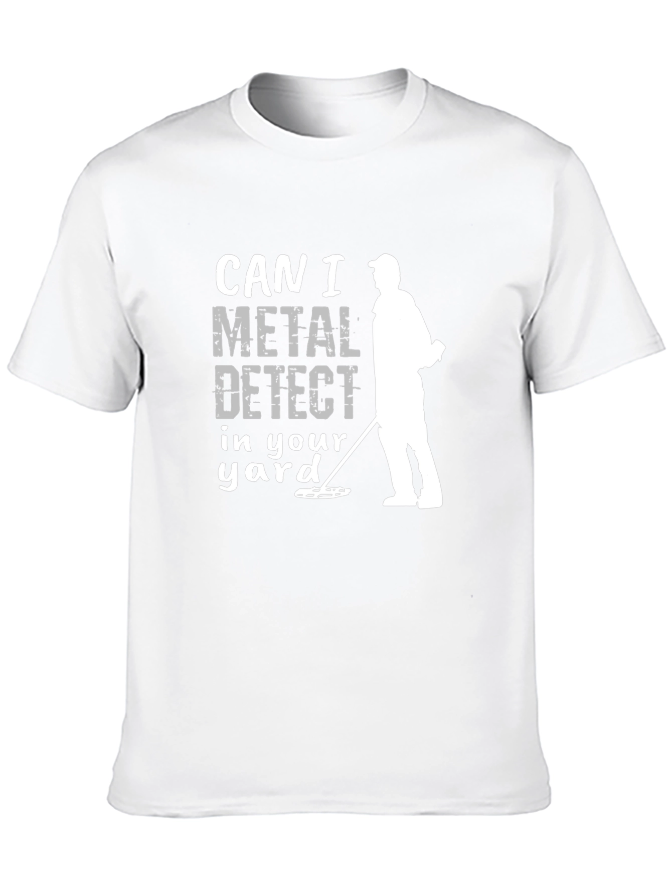 Black Metal Detecting T-Shirt, Can I Detect? view 10
