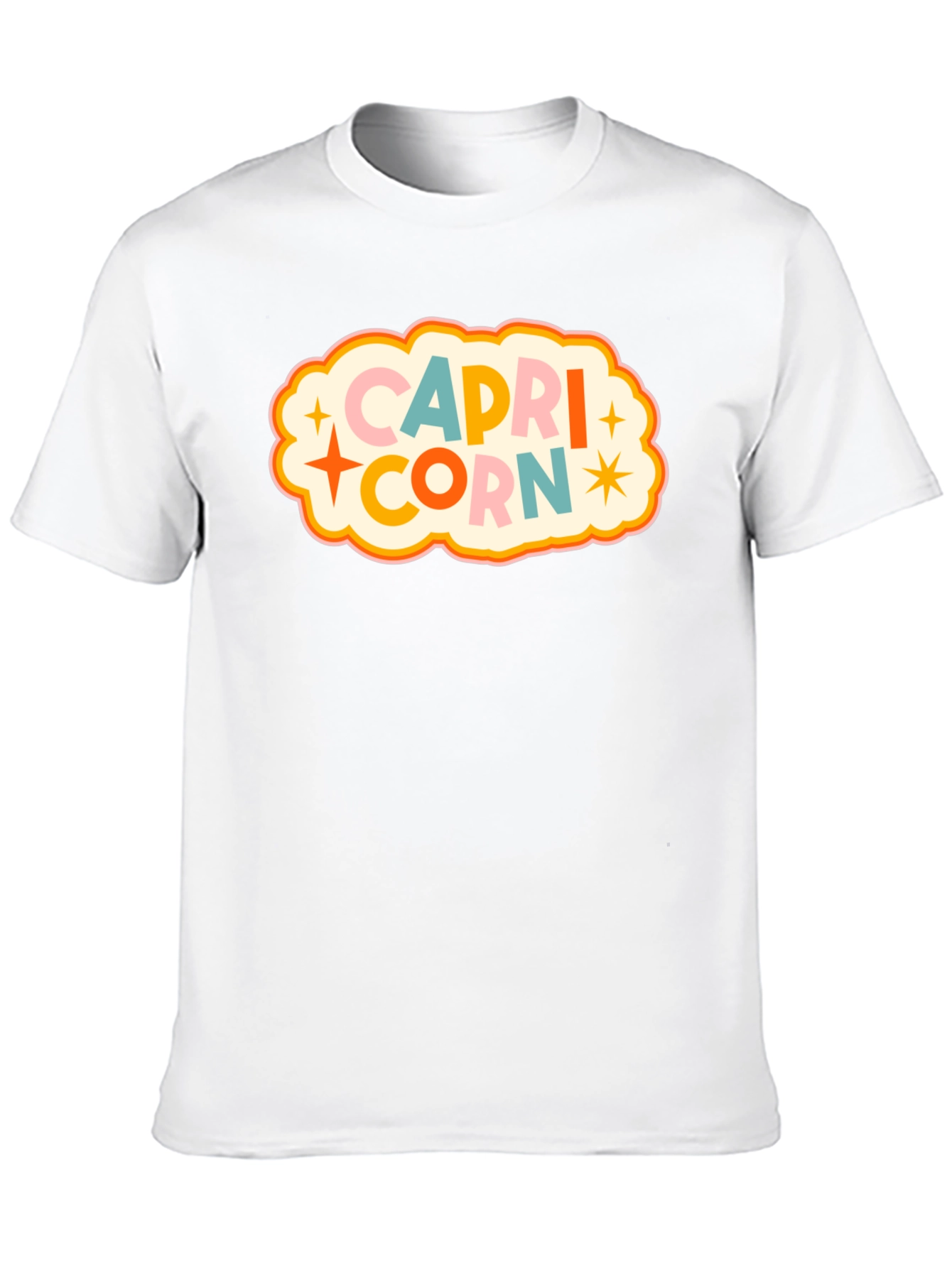 Black Capricorn Zodiac Graphic T-Shirt view 10