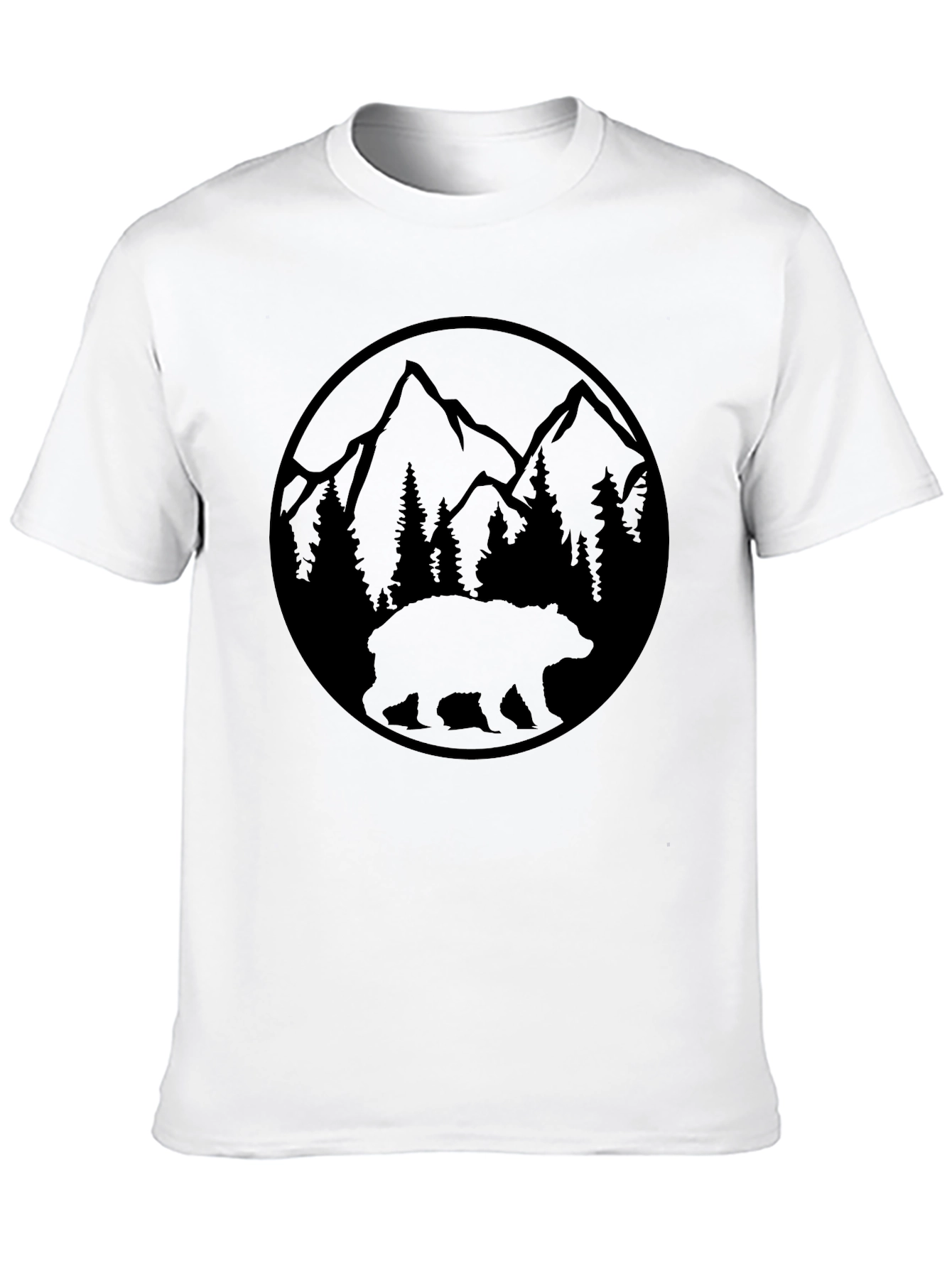 Black Bear Mountain Graphic Tee - Nature Lover's T-Shirt view 10