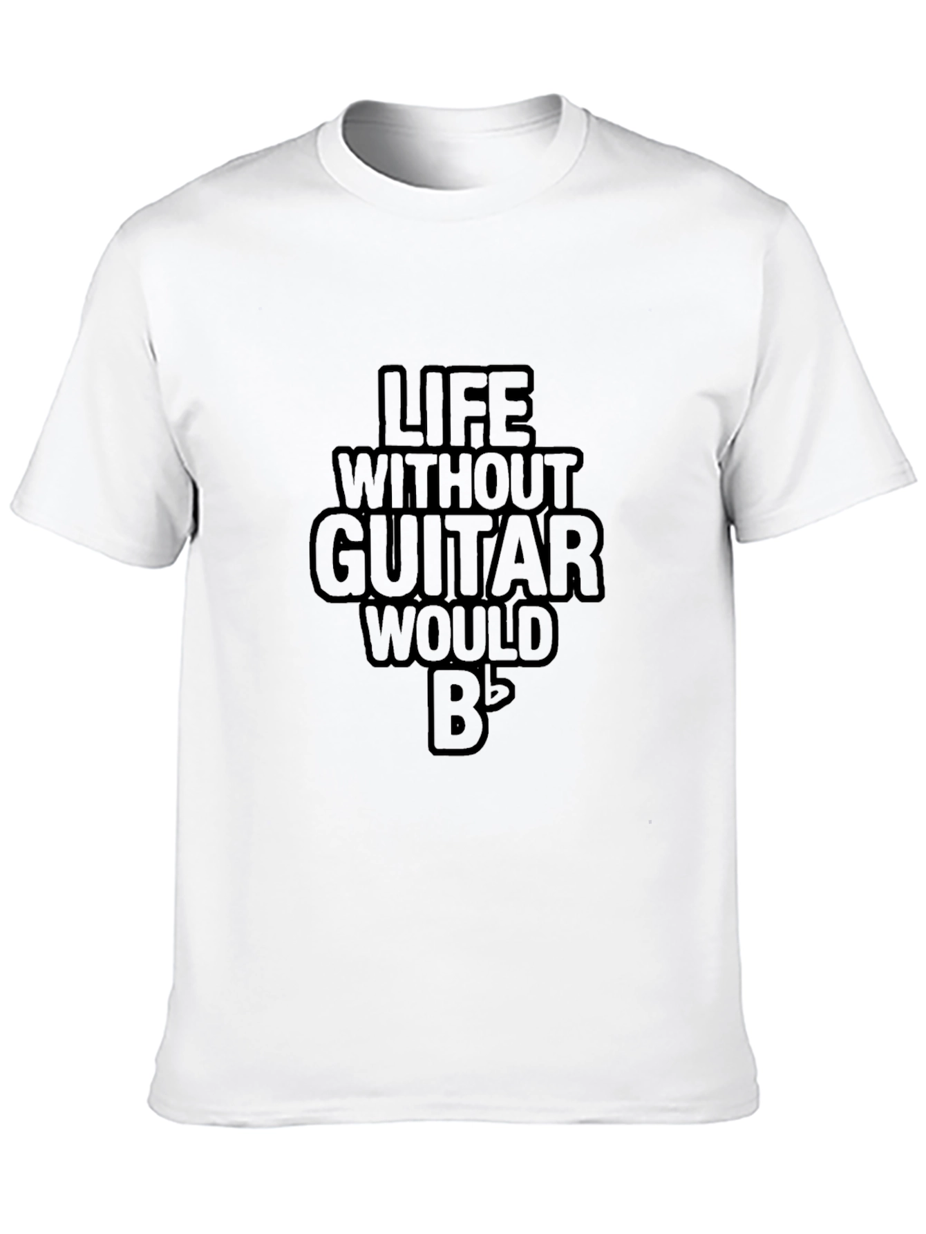 Black Life Without Guitar T-Shirt - Musician Tee view 10
