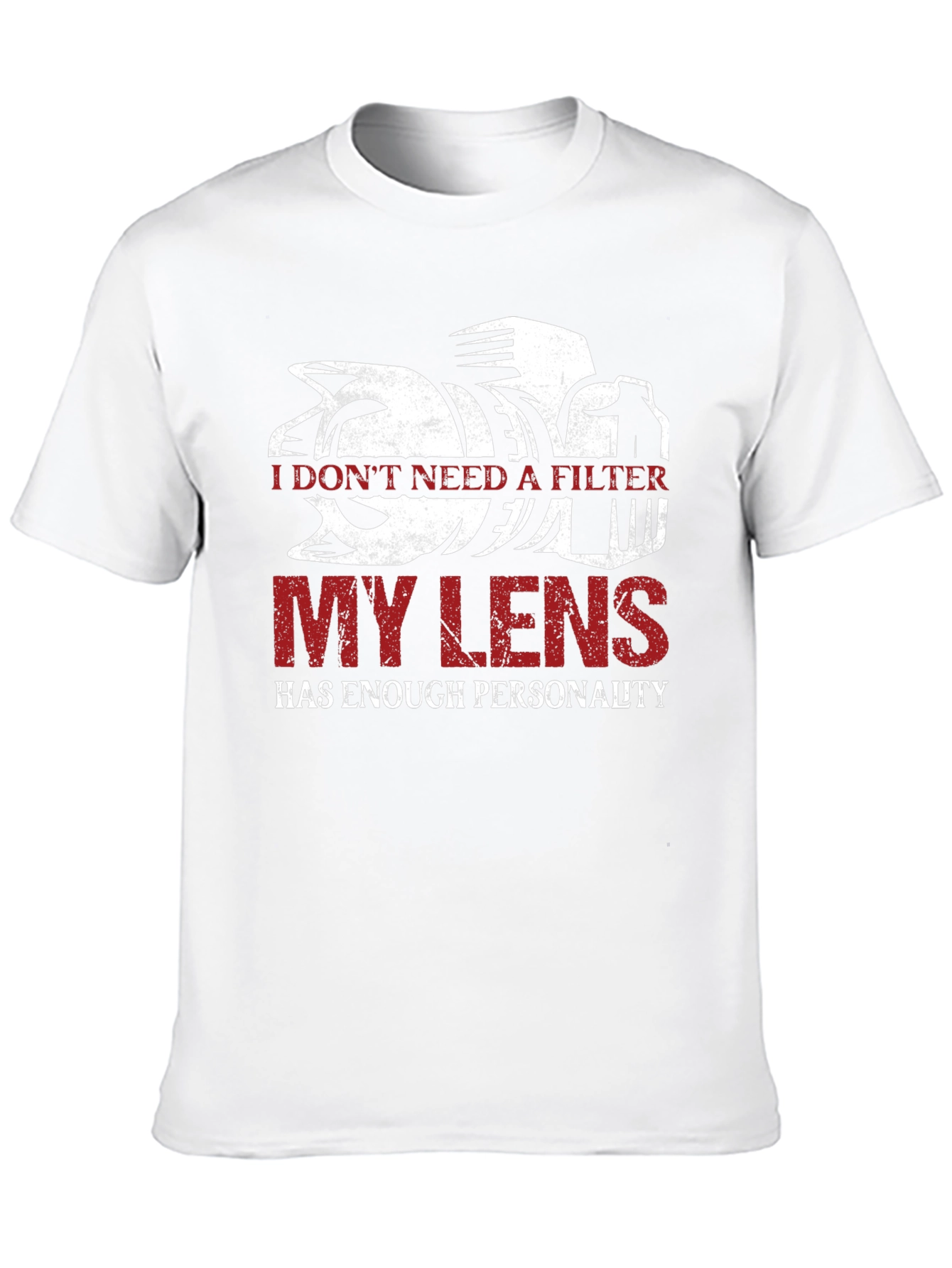 Black Photographer's Lens T-Shirt - Funny Photography Tee view 10