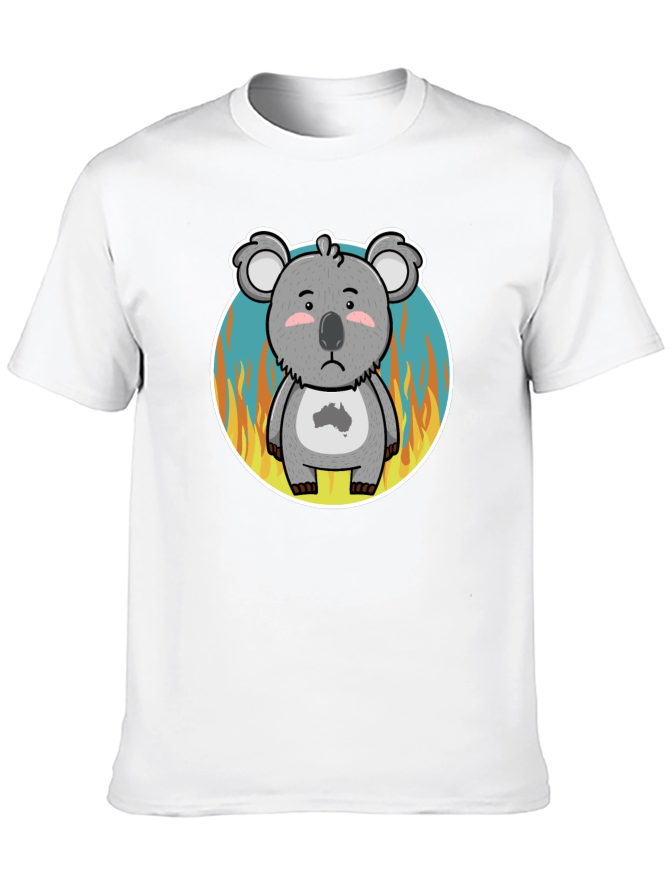 Distressed Koala Australia Bushfire Awareness T-Shirt - 10