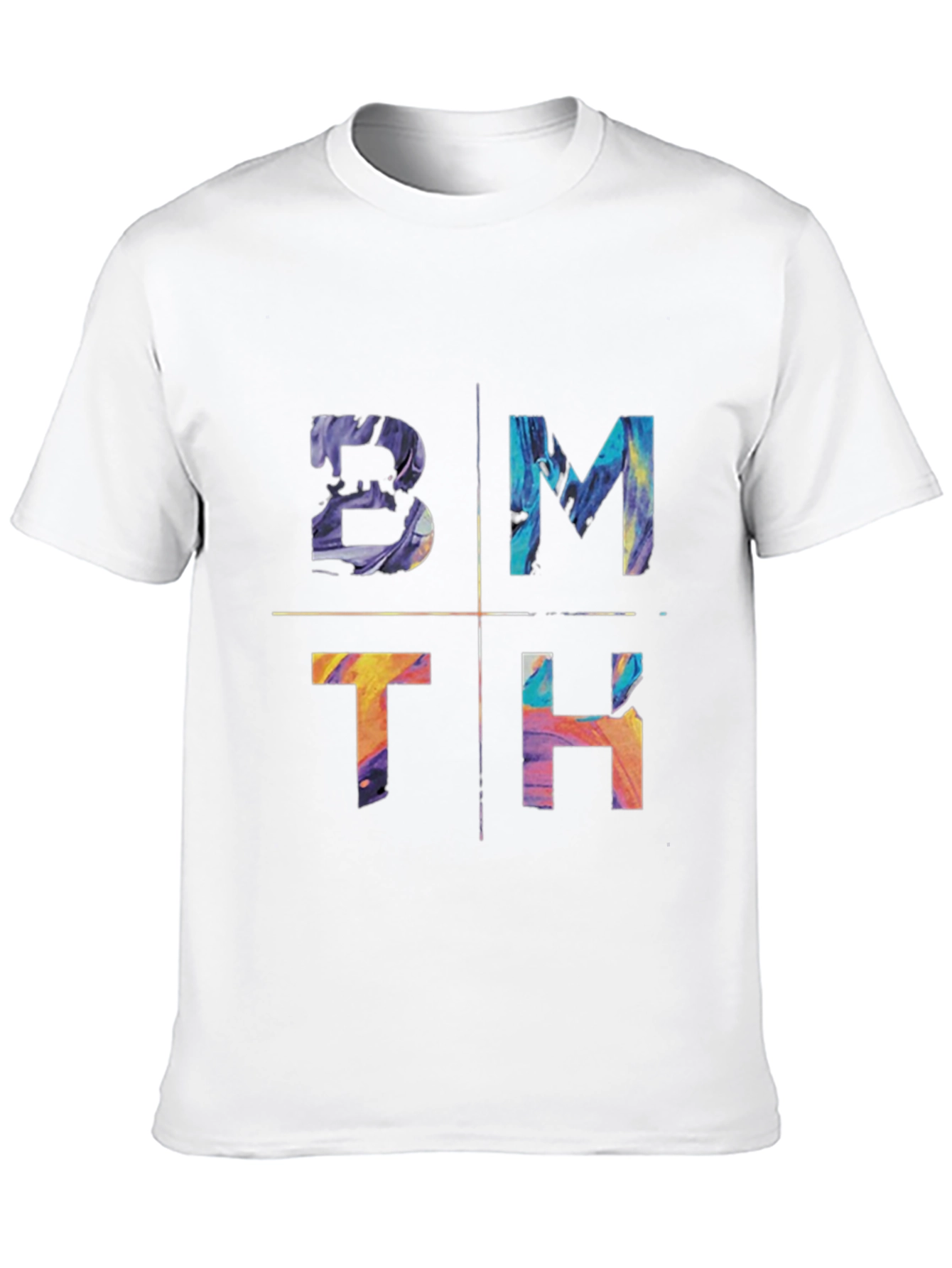 Black BMTH Colorful Graphic Tee view 10