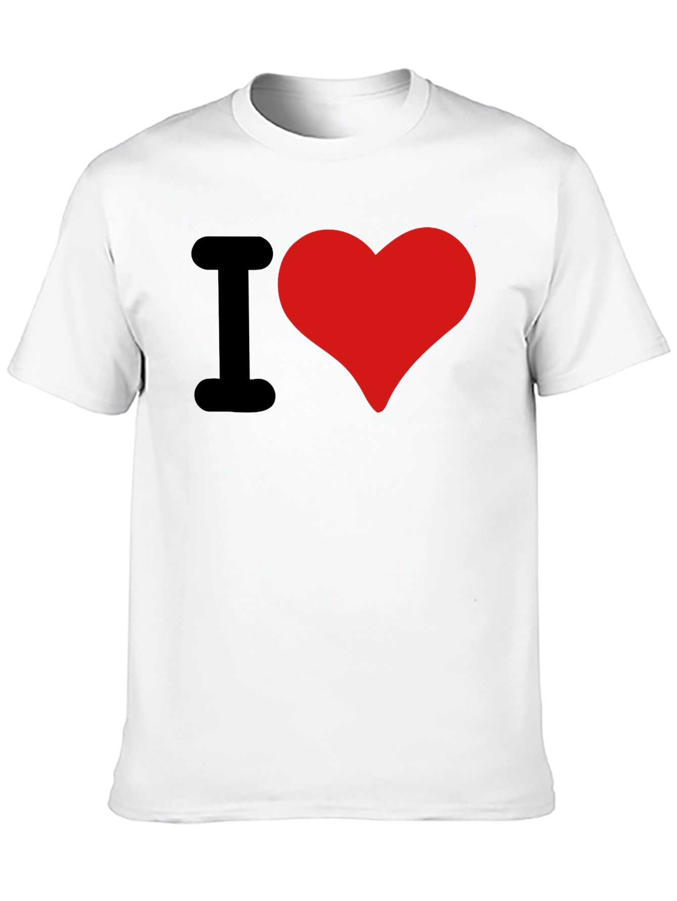 Black I Heart Graphic Tee - Bold Statement T-Shirt view 10
