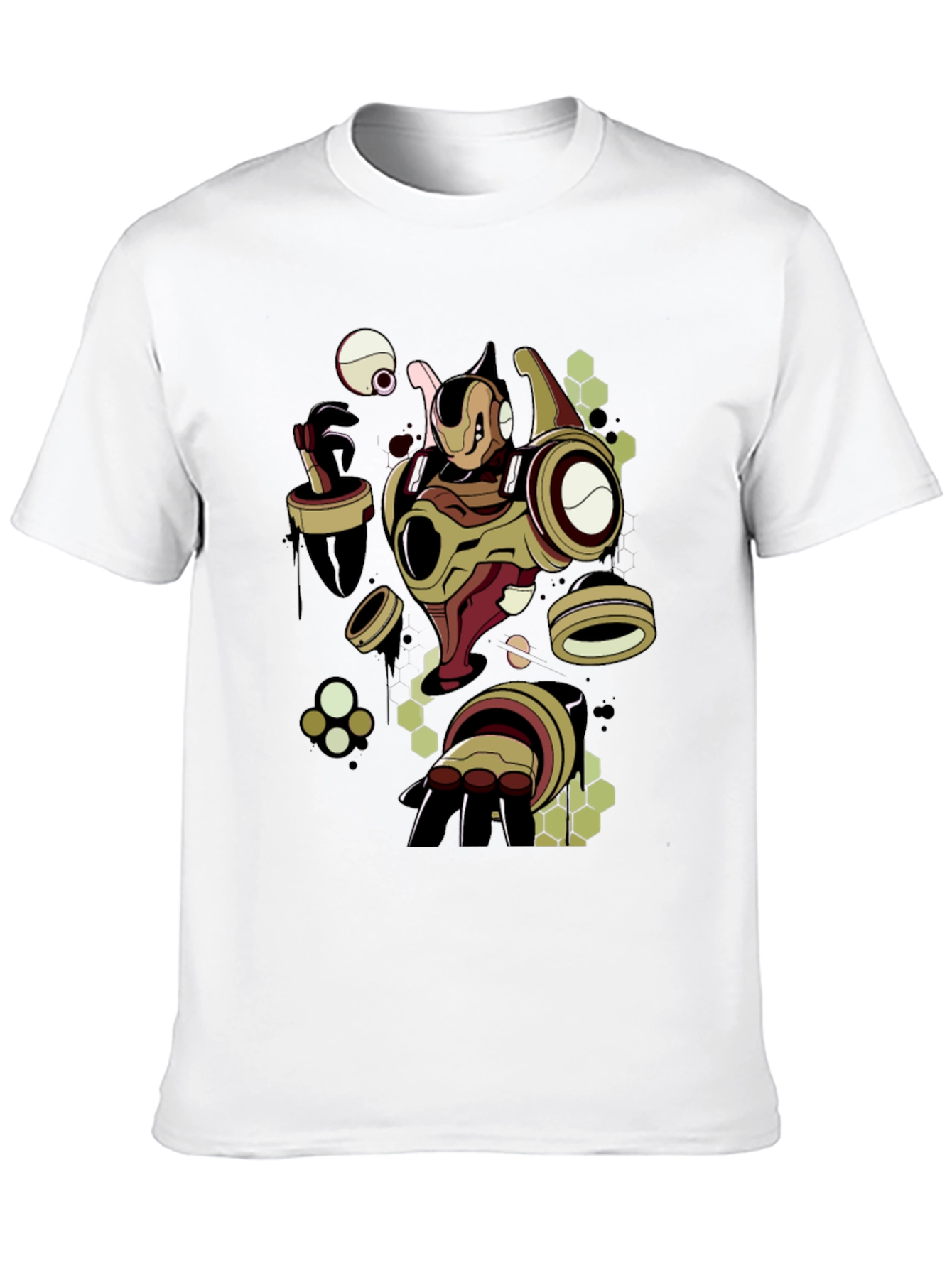 Black Graphic Print Black T-Shirt view 10