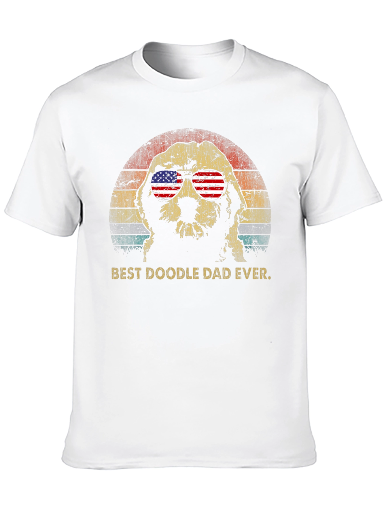 Black Best Doodle Dad Ever T-Shirt view 10