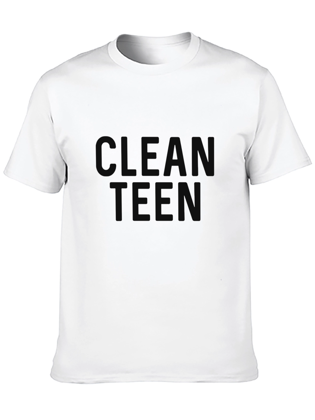 Black Clean Teen Graphic Tee - Classic Black T-Shirt view 10