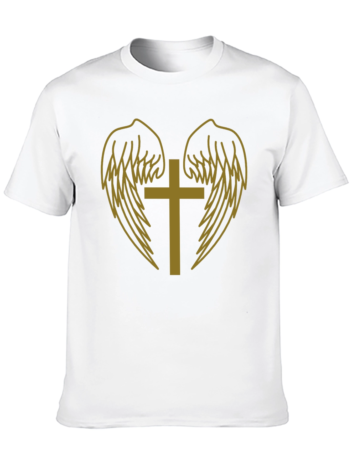 Black Cross and Wings Graphic Tee view 10