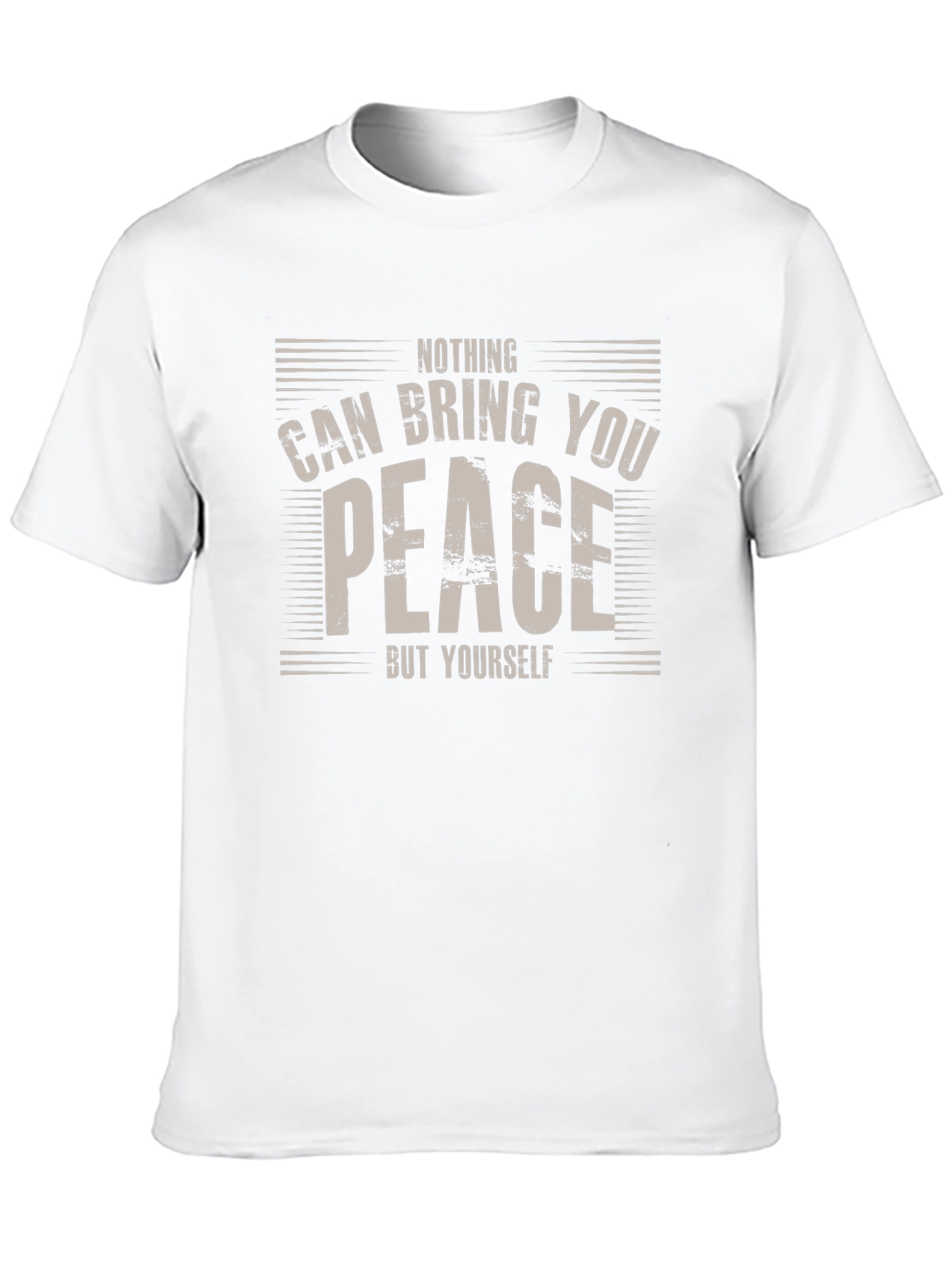 Black Nothing Can Bring You Peace T-Shirt view 10