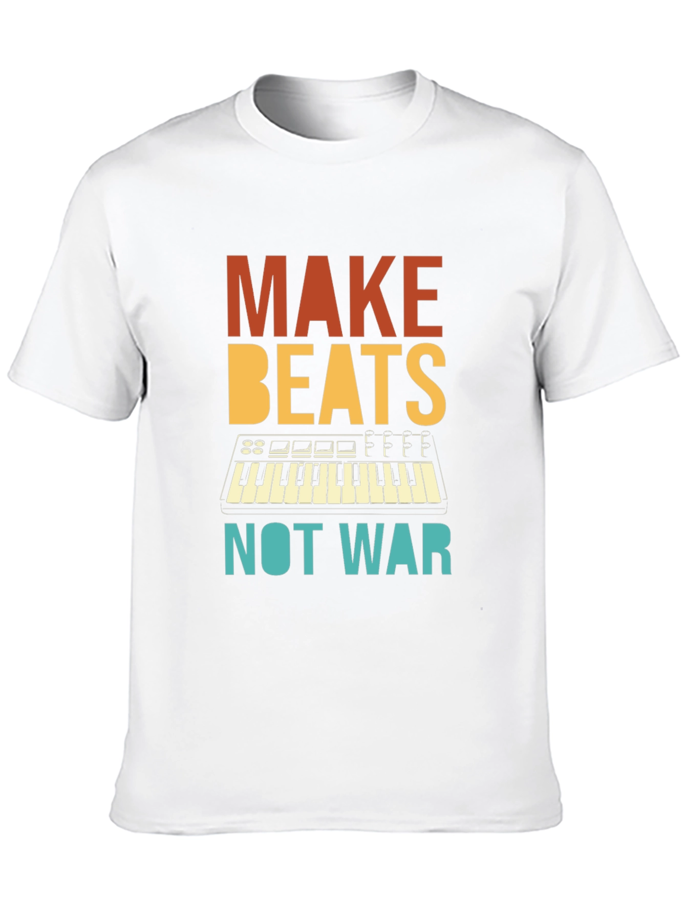 Black Make Beats Not War Graphic T-Shirt view 10