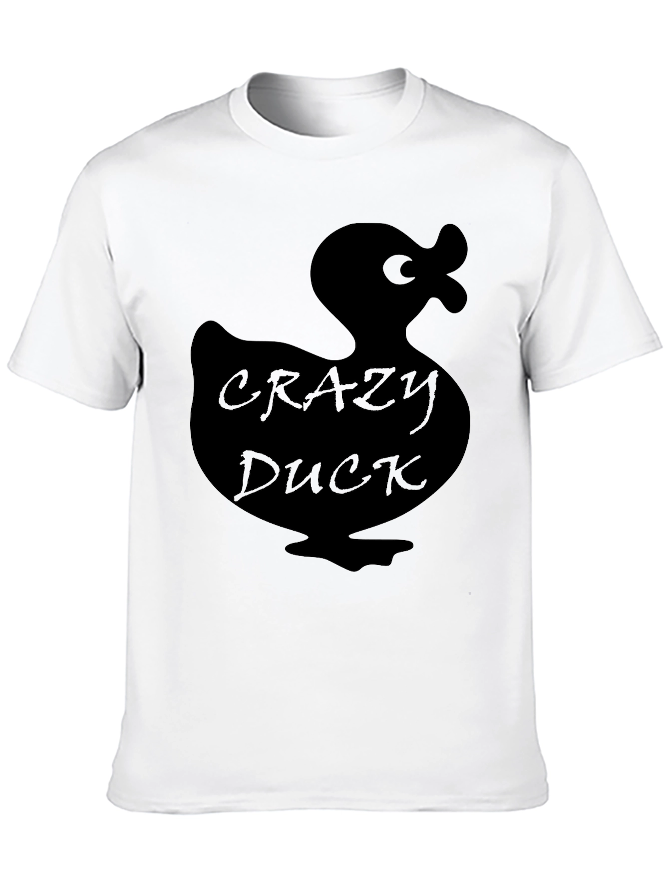 Black Crazy Duck Black T-Shirt: Quirky & Fun Style view 10