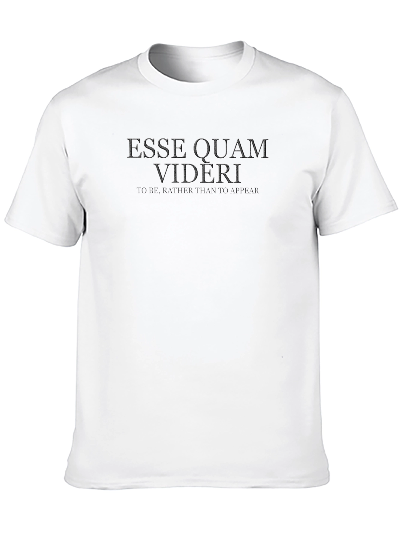 Black Esse Quam Videri Black Graphic Tee view 10