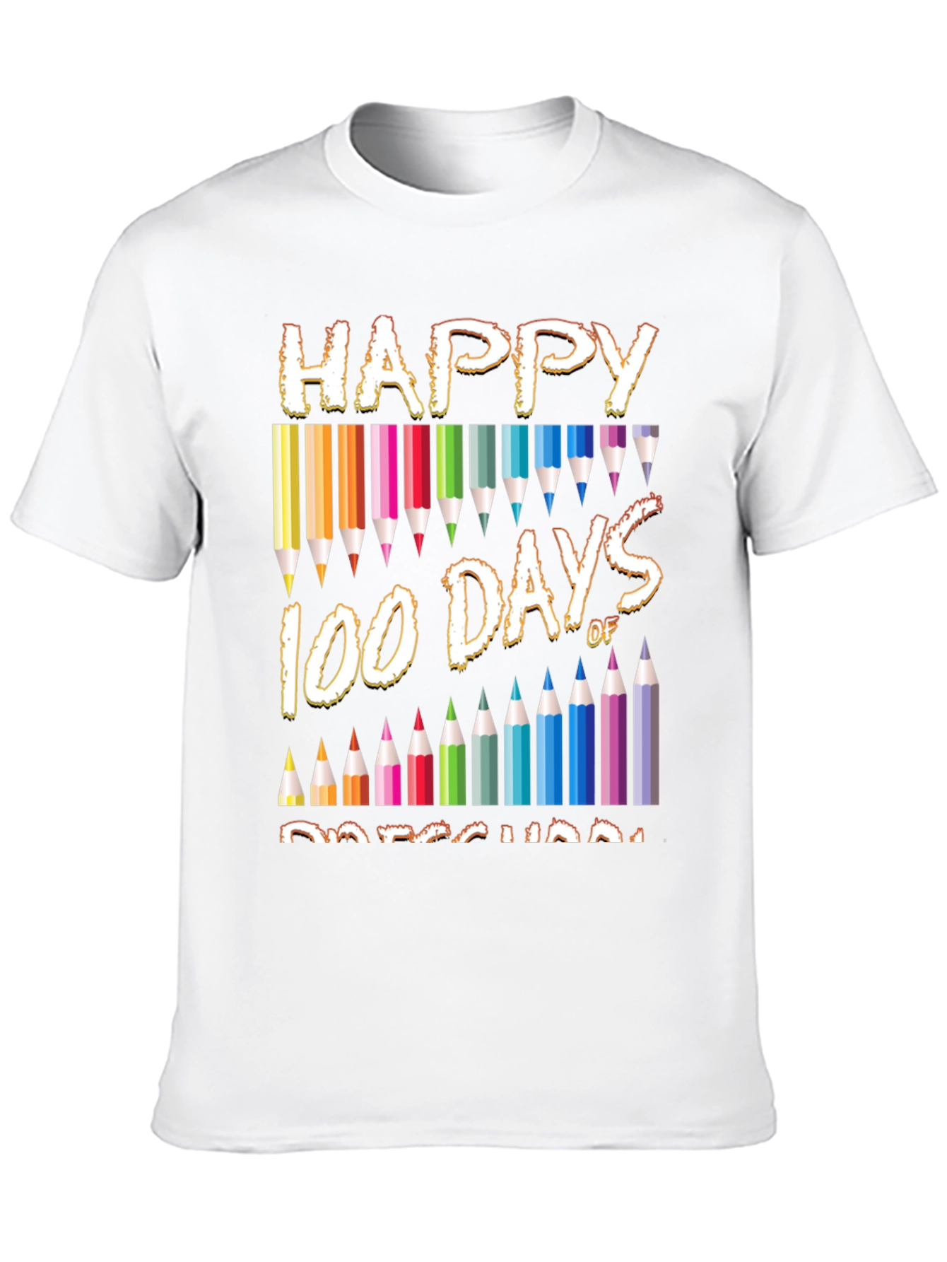 Black Happy 100 Days of Preschool T-Shirt view 10