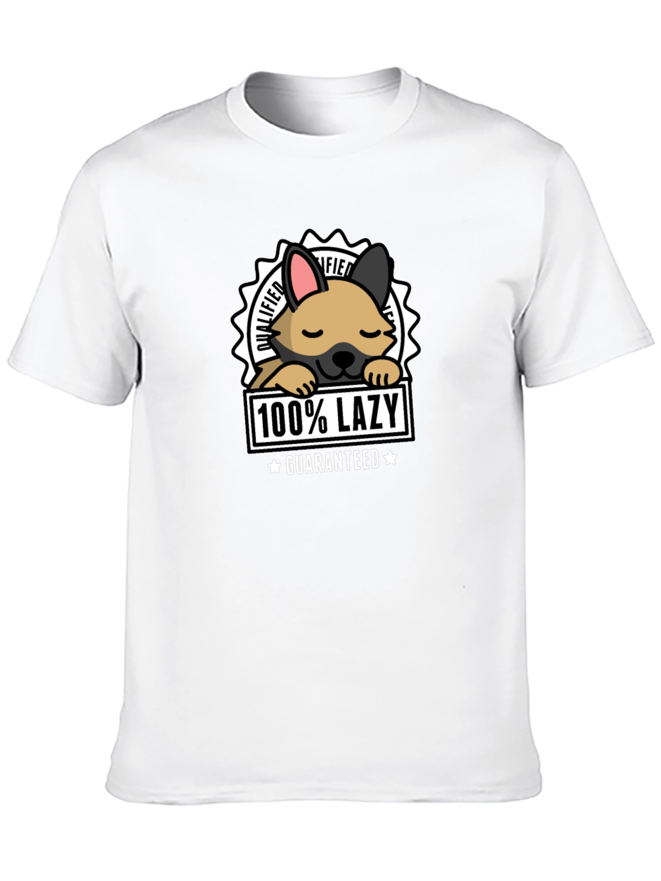 Black 100% Lazy Dog T-Shirt view 10