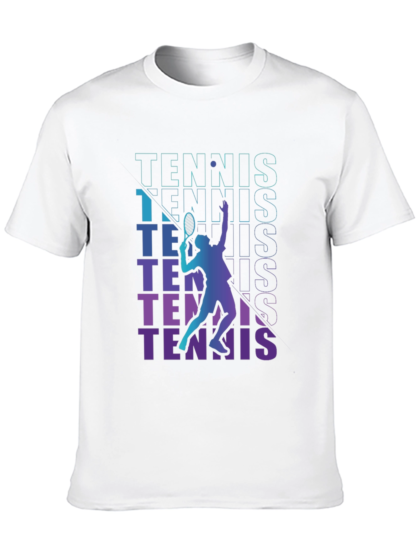Black Tennis Player Graphic T-Shirt view 10
