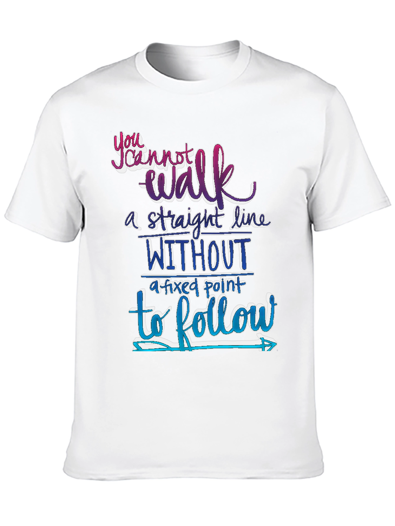 Black Motivational Graphic T-Shirt: Follow Your Path view 10