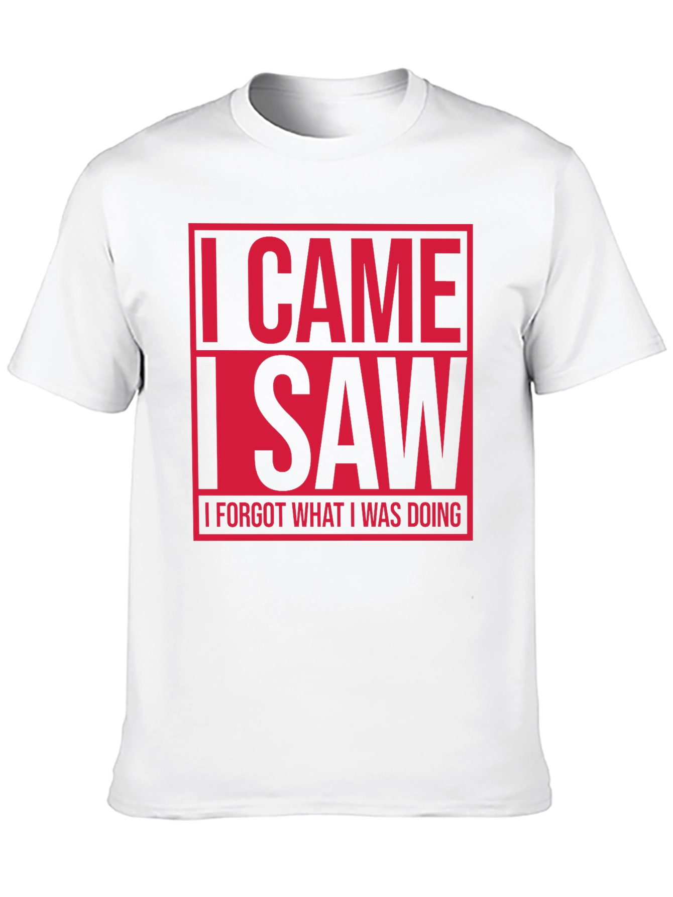 Black Funny I Came I Saw T-Shirt view 10