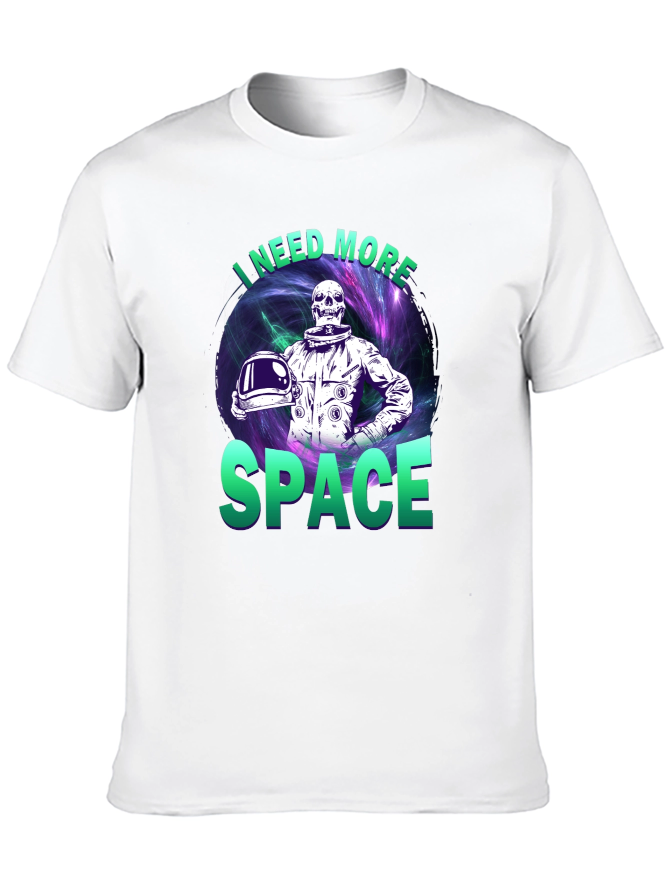 Black I Need More Space T-Shirt view 10