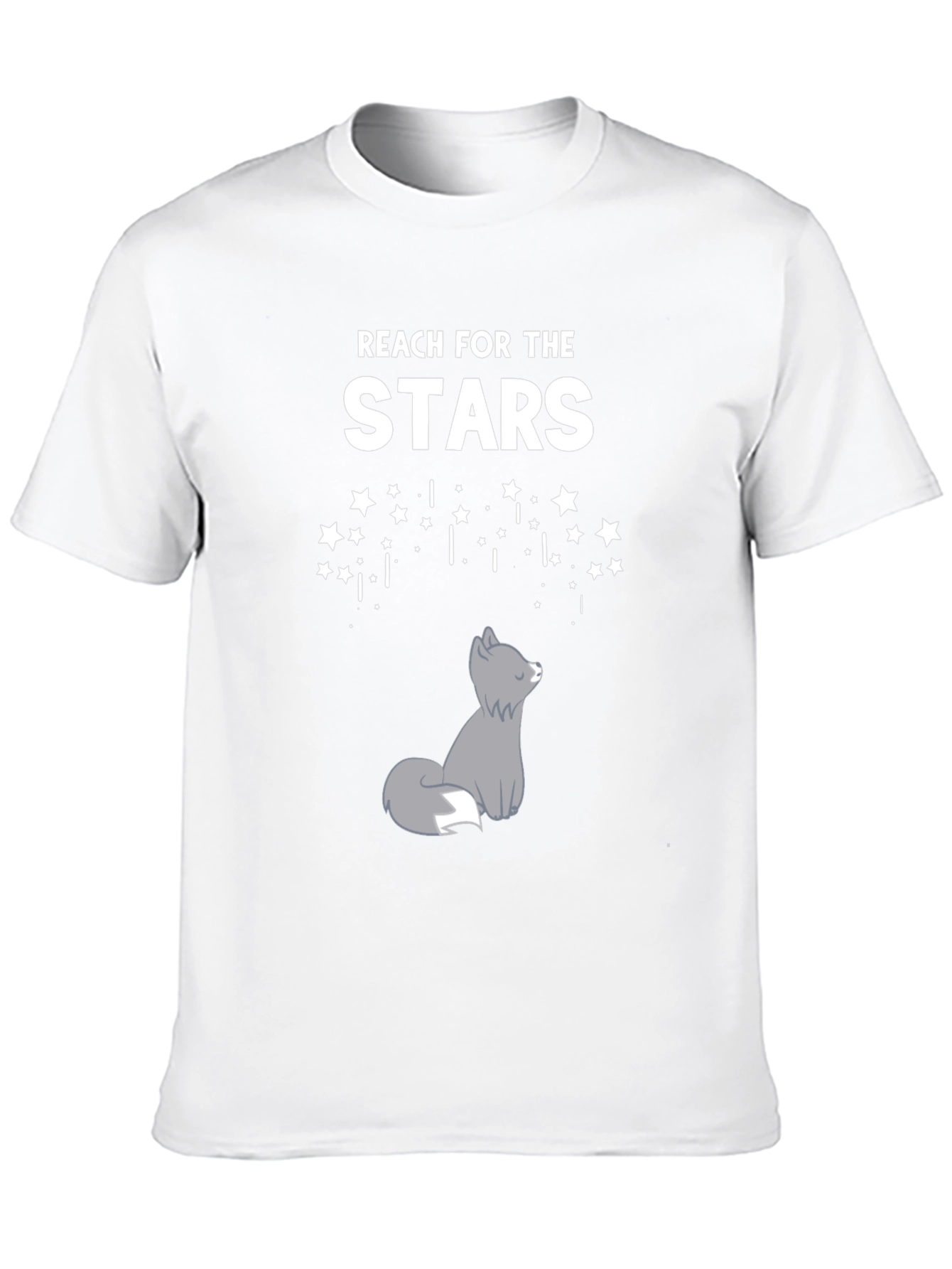 Black Reach for the Stars Wolf Graphic Tee view 10