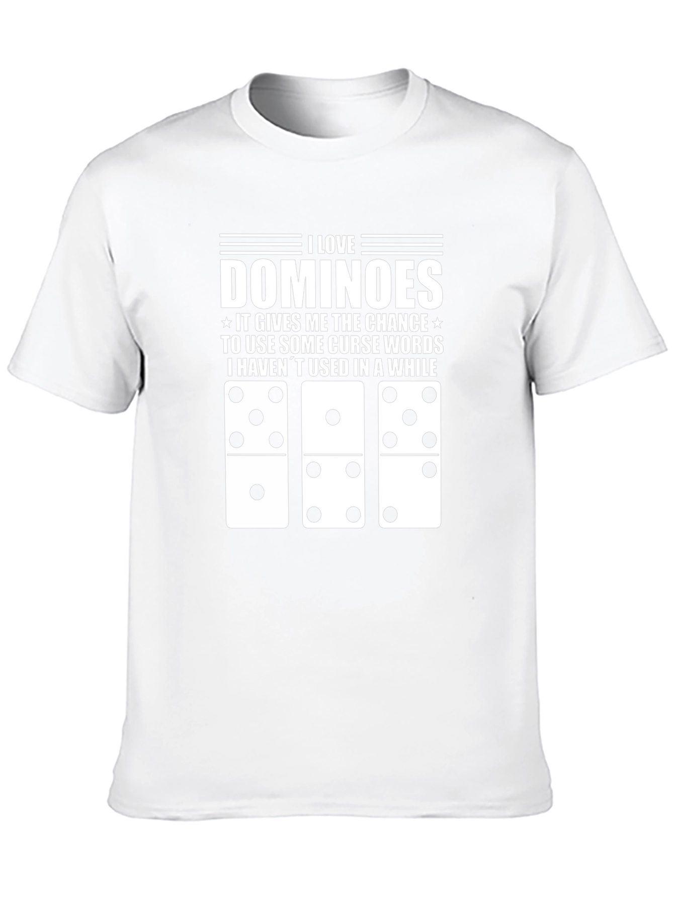 Black I Love Dominoes Black T-Shirt Funny Curse Word Tee view 10