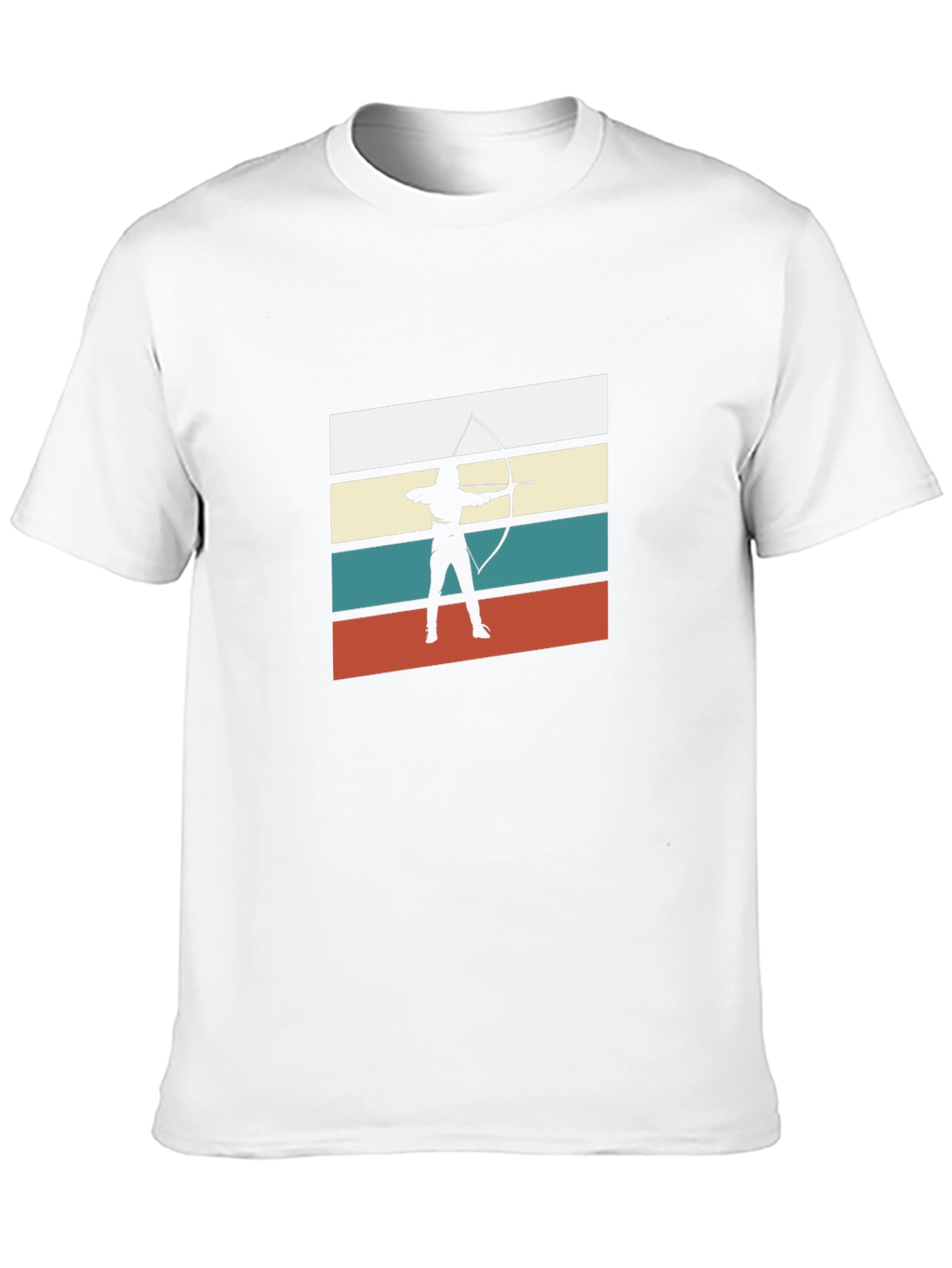 Black Archery Retro T-Shirt - Black Cotton Tee view 10