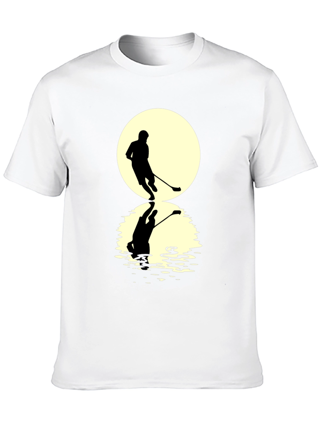 Black Hockey Player Graphic T-Shirt view 10