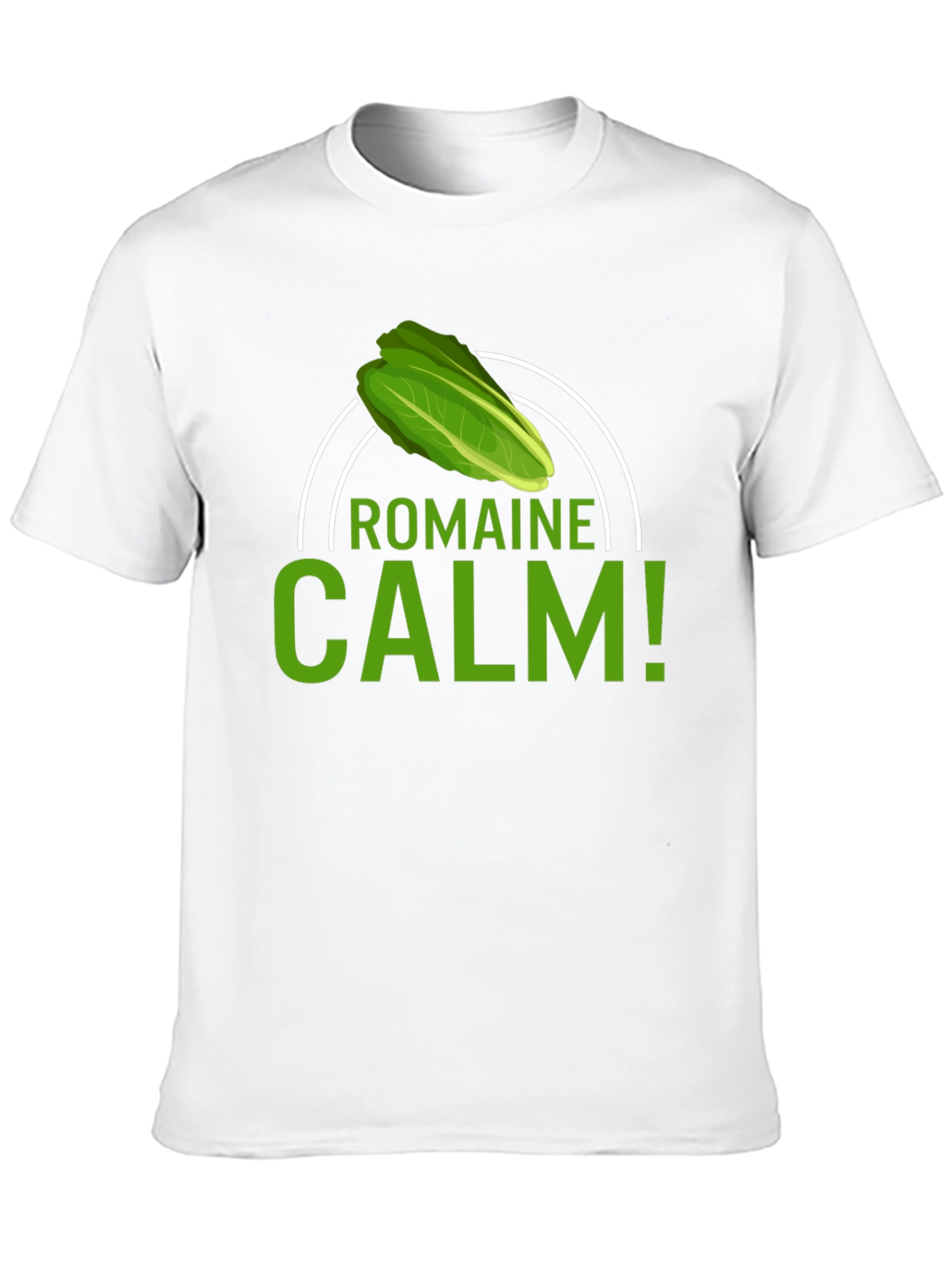 Black Romaine Calm T-Shirt - Funny Foodie Tee view 10